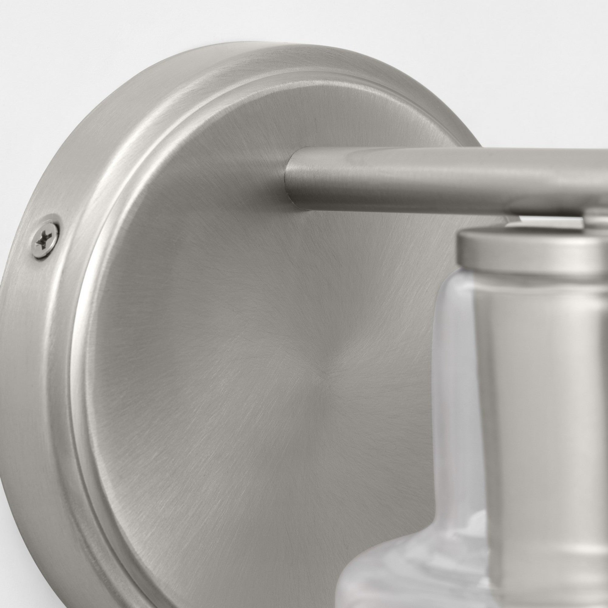 Sayward 8" Small Bath Sconce, Brushed Steel Finish - Bees Lighting