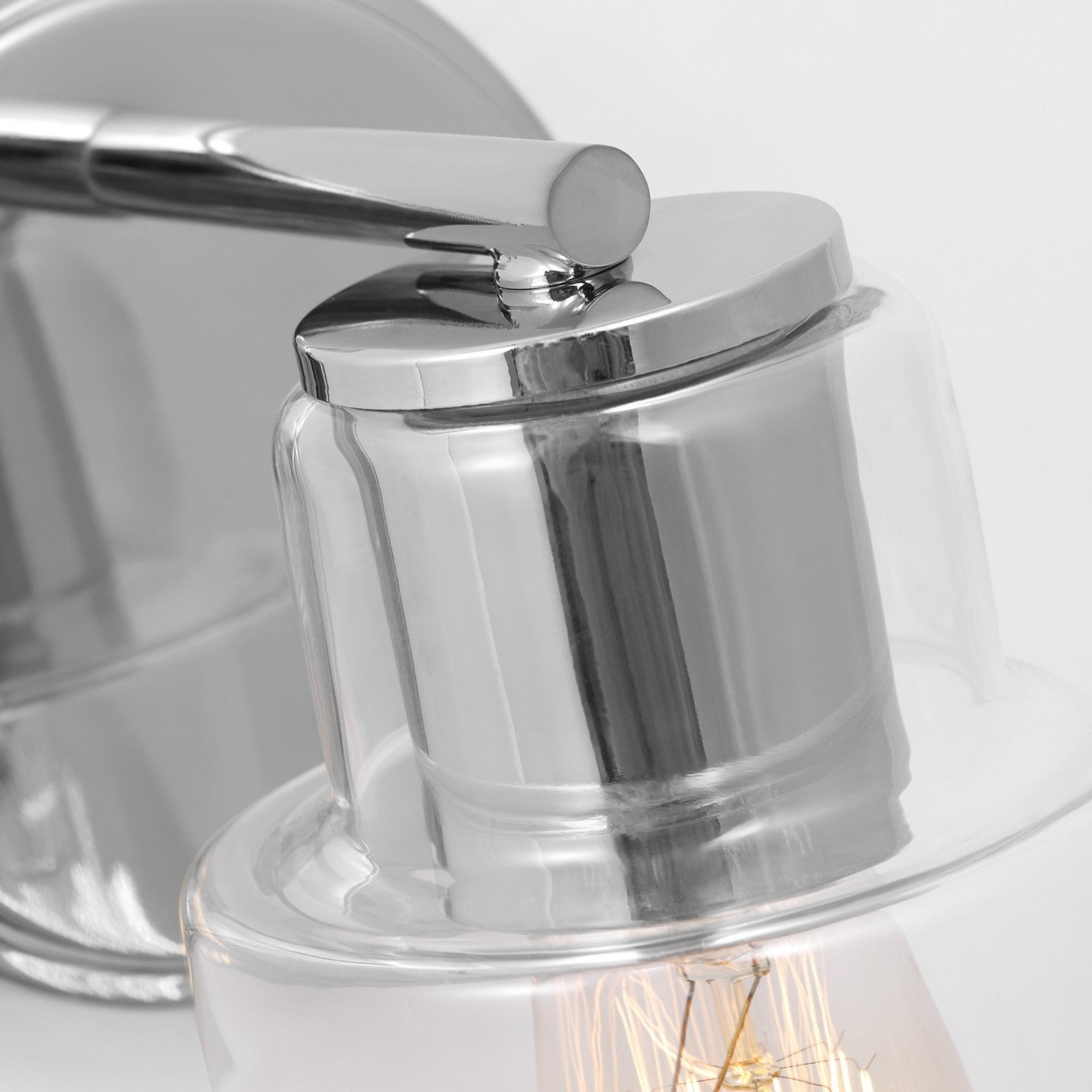 Sayward 8" Small Bath Sconce, Chrome Finish - Bees Lighting
