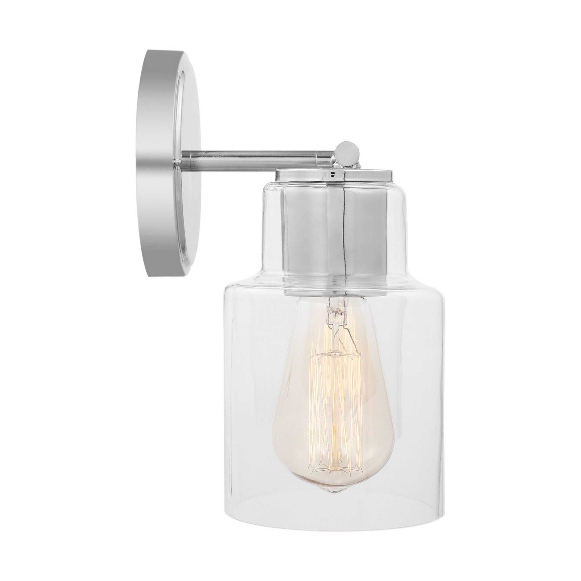 Sayward 14" 2-Light Bathroom Vanity, Chrome Finish - Bees Lighting