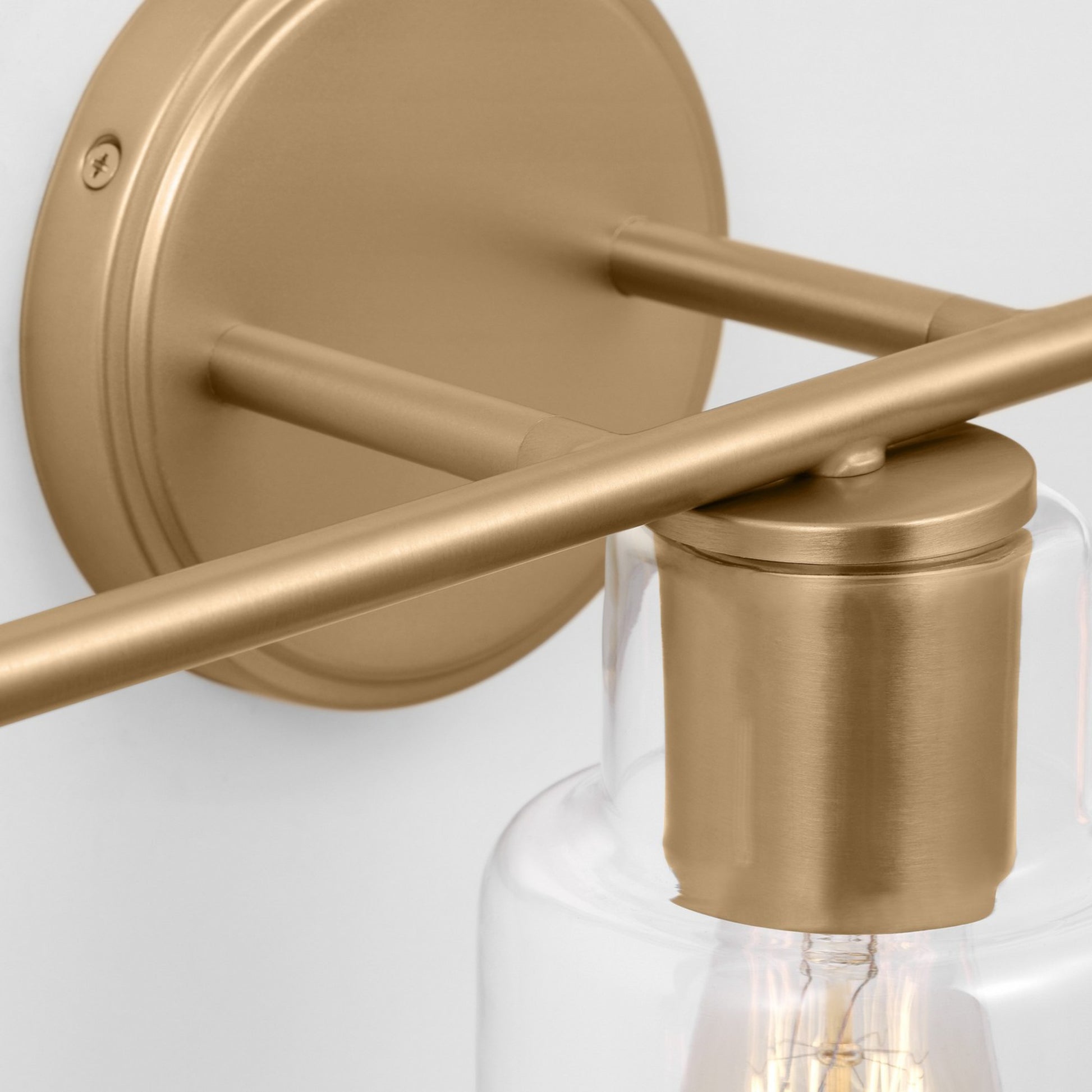 Sayward 24" 3-Light Bathroom Vanity, Satin Brass Finish - Bees Lighting