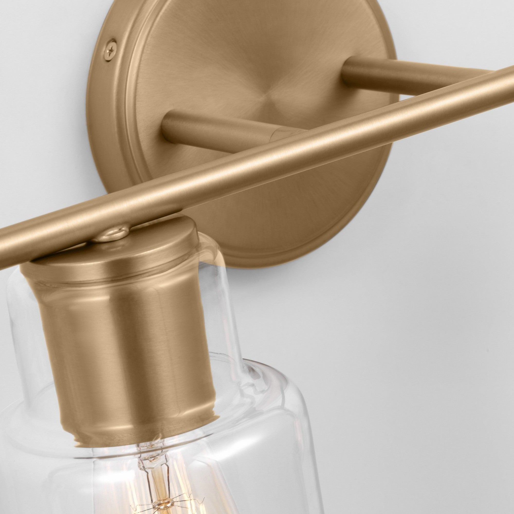 Sayward 32" 4-Light Bathroom Vanity, Satin Brass Finish - Bees Lighting