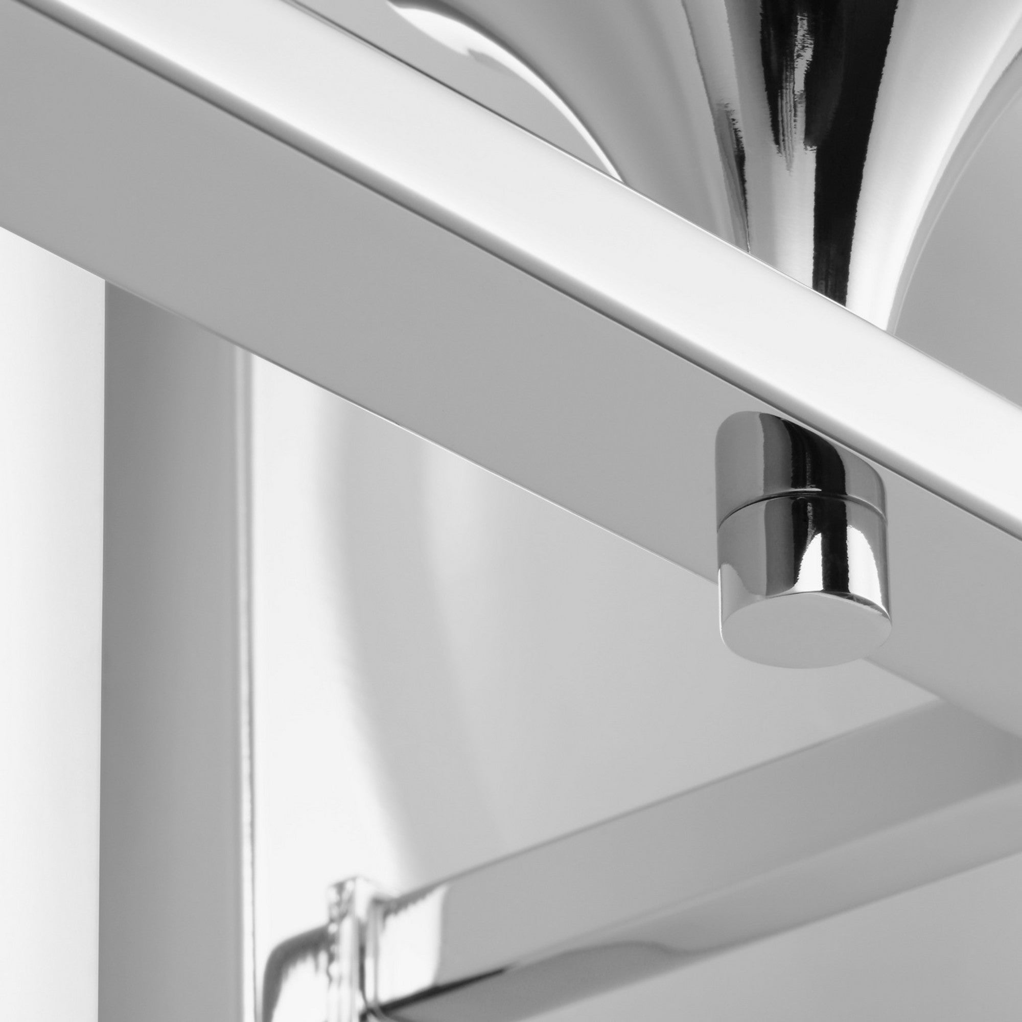 Toffino 36" 4-Light Bathroom Vanity, Chrome Finish with Milk Glass - Bees Lighting