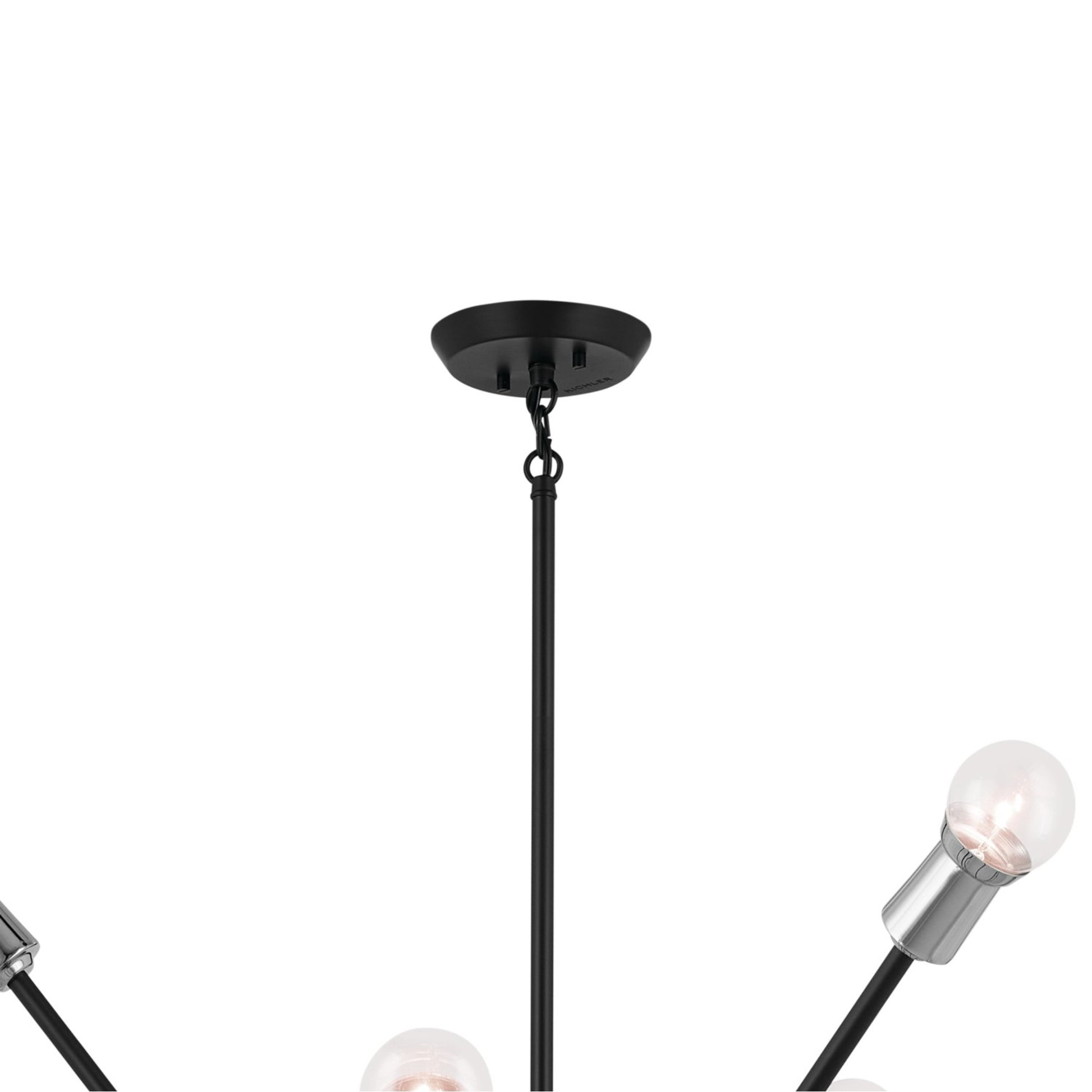Armstrong 63" 16 Light Chandelier, Black Finish - Bees Lighting