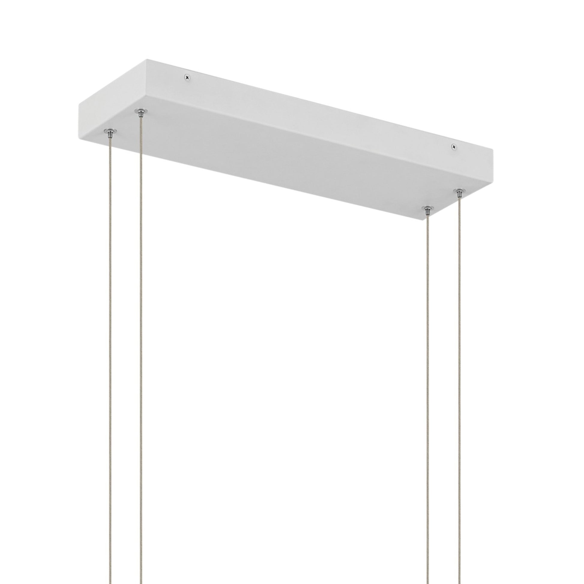 Jestin 46" LED Linear Chandelier, White Finish - Bees Lighting