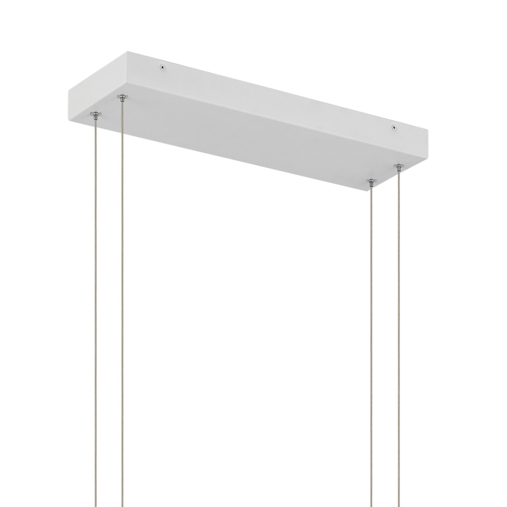 Jestin 46" LED Linear Chandelier, White Finish - Bees Lighting