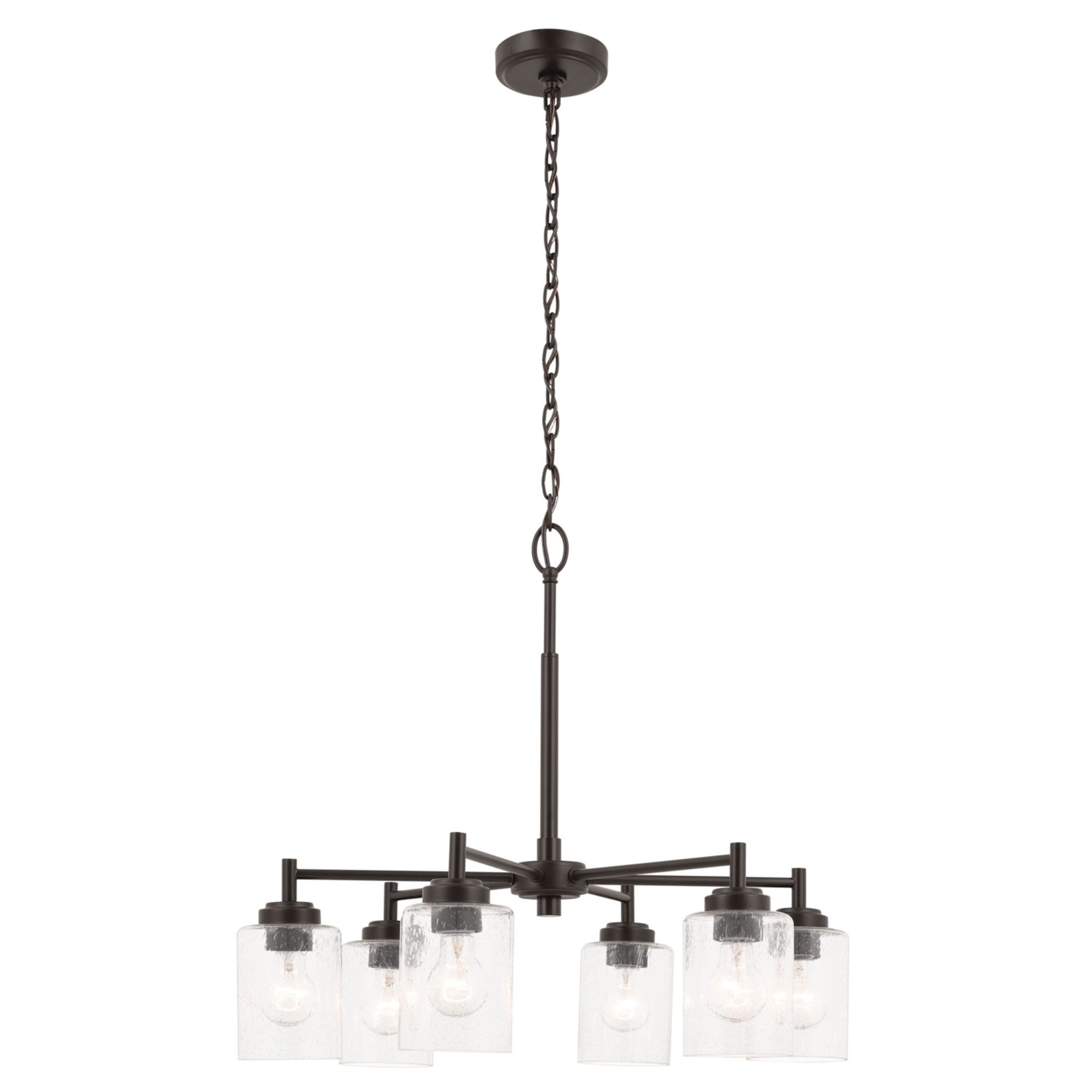 Winslow 26" 6-Light Chandelier, Bronze Finish - Bees Lighting