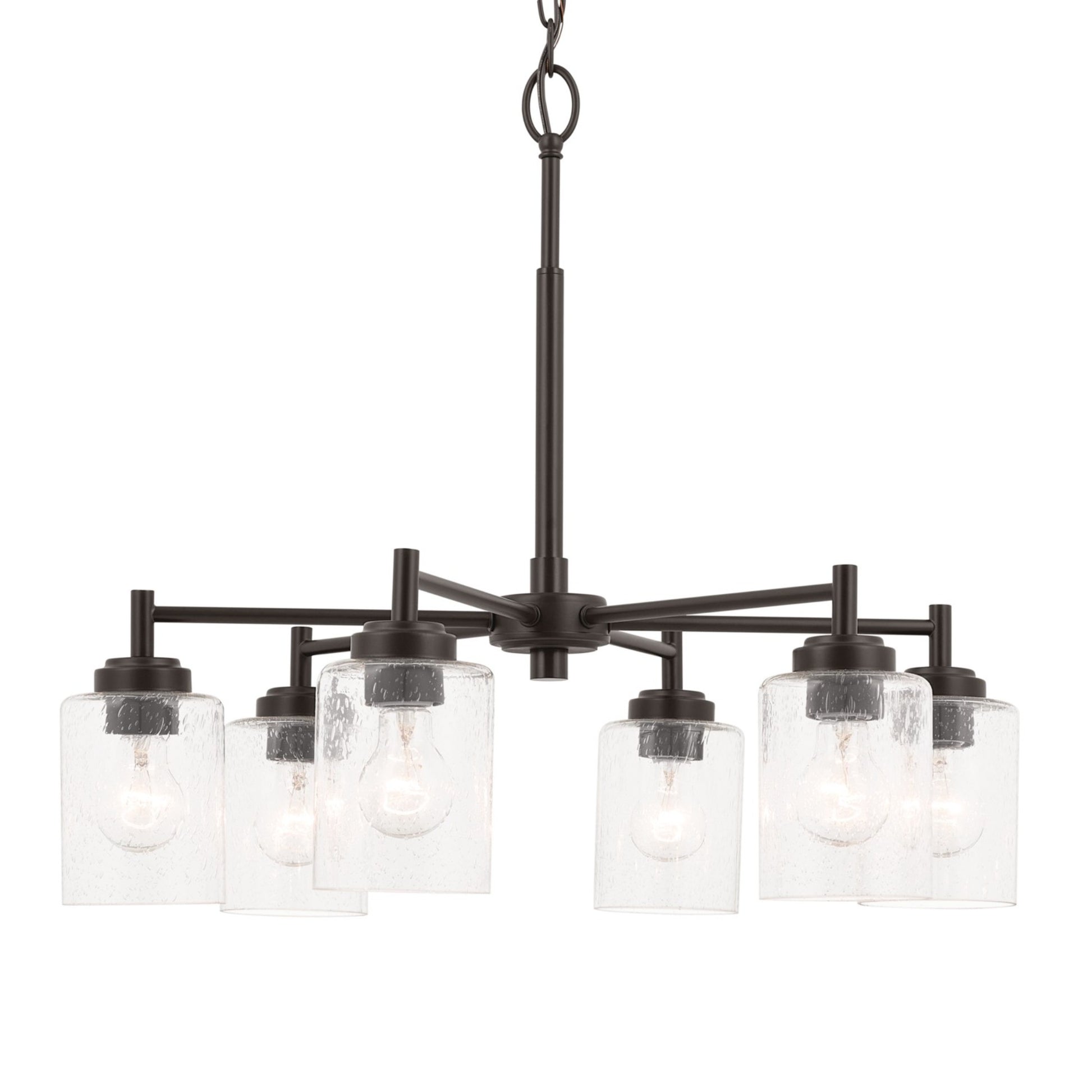 Winslow 26" 6-Light Chandelier, Bronze Finish - Bees Lighting
