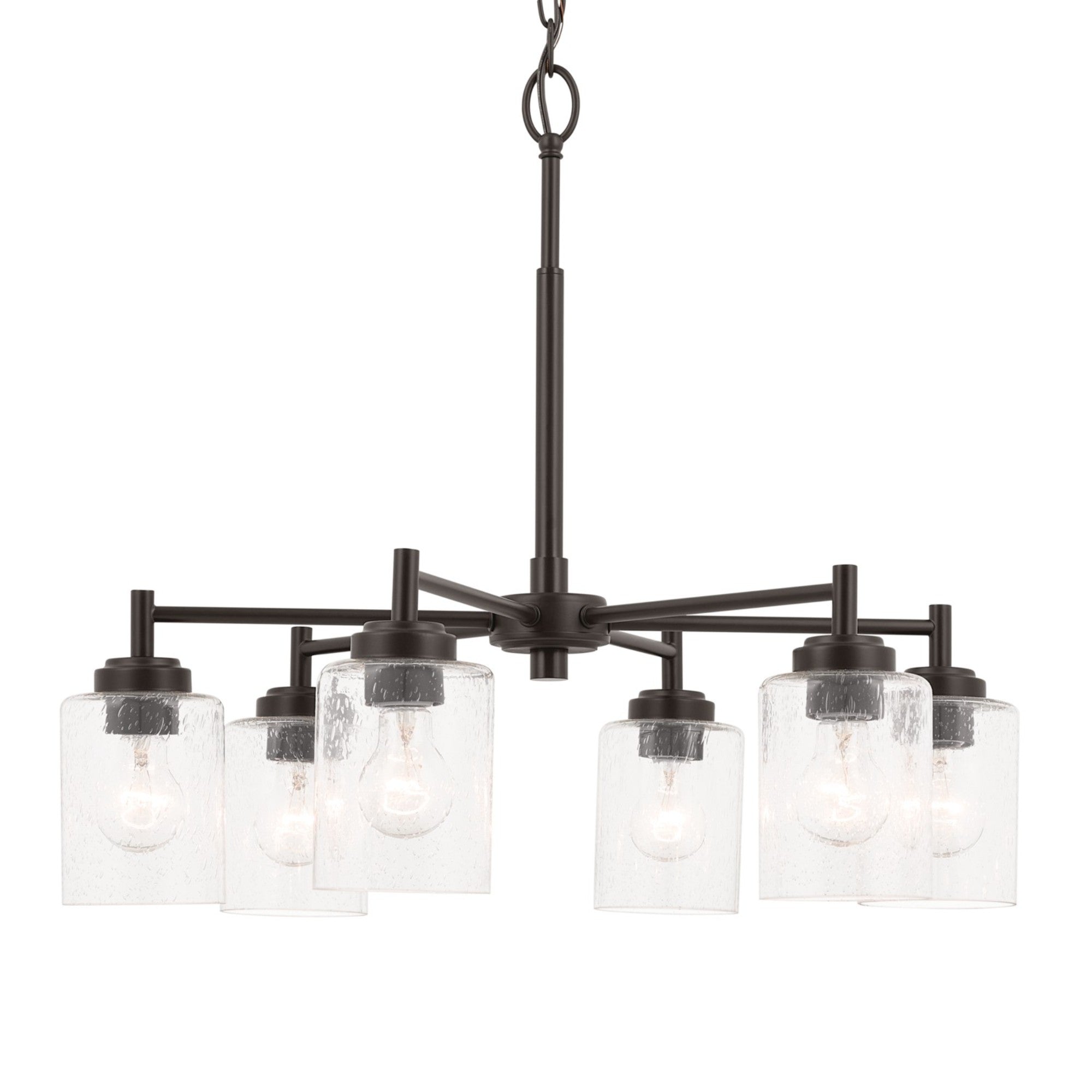 Winslow 26" 6-Light Chandelier, Bronze Finish - Bees Lighting