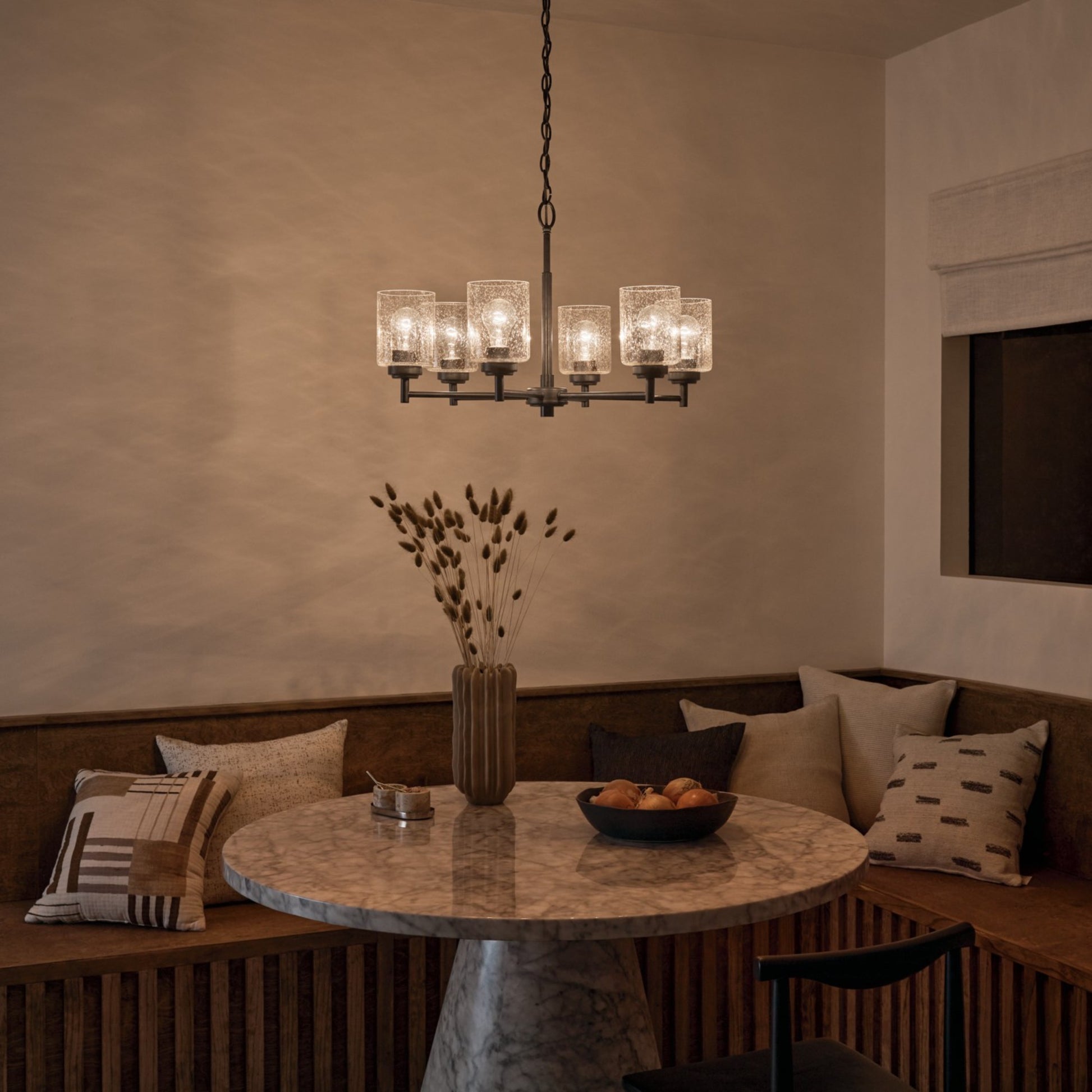 Winslow 26" 6-Light Chandelier, Bronze Finish - Bees Lighting
