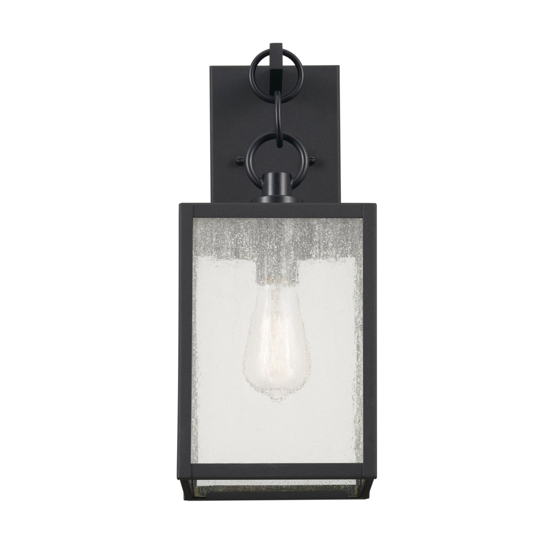 Lahden 26" 3-Light Outdoor Wall Light, Black Finish - Bees Lighting