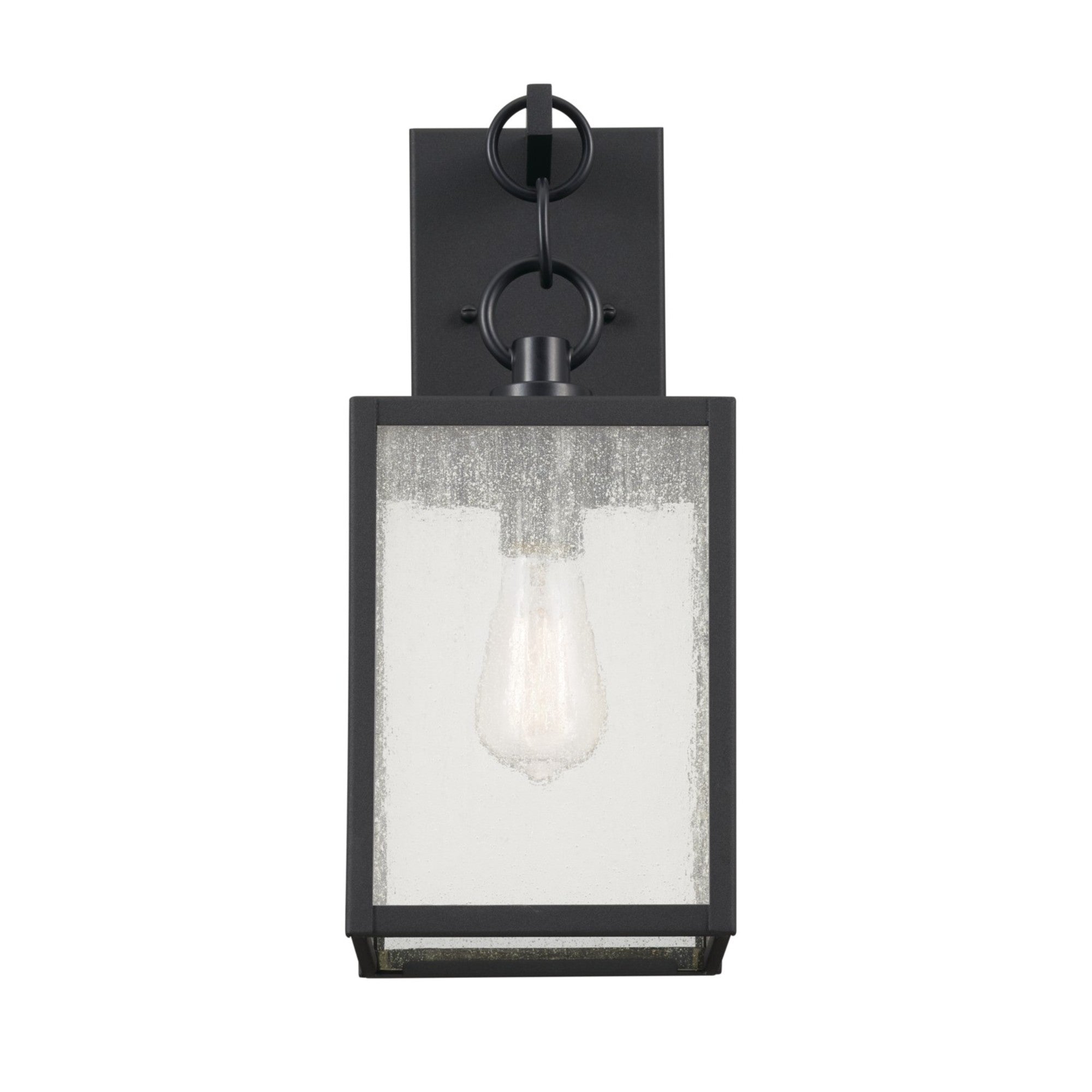 Lahden 26" 3-Light Outdoor Wall Light, Black Finish - Bees Lighting