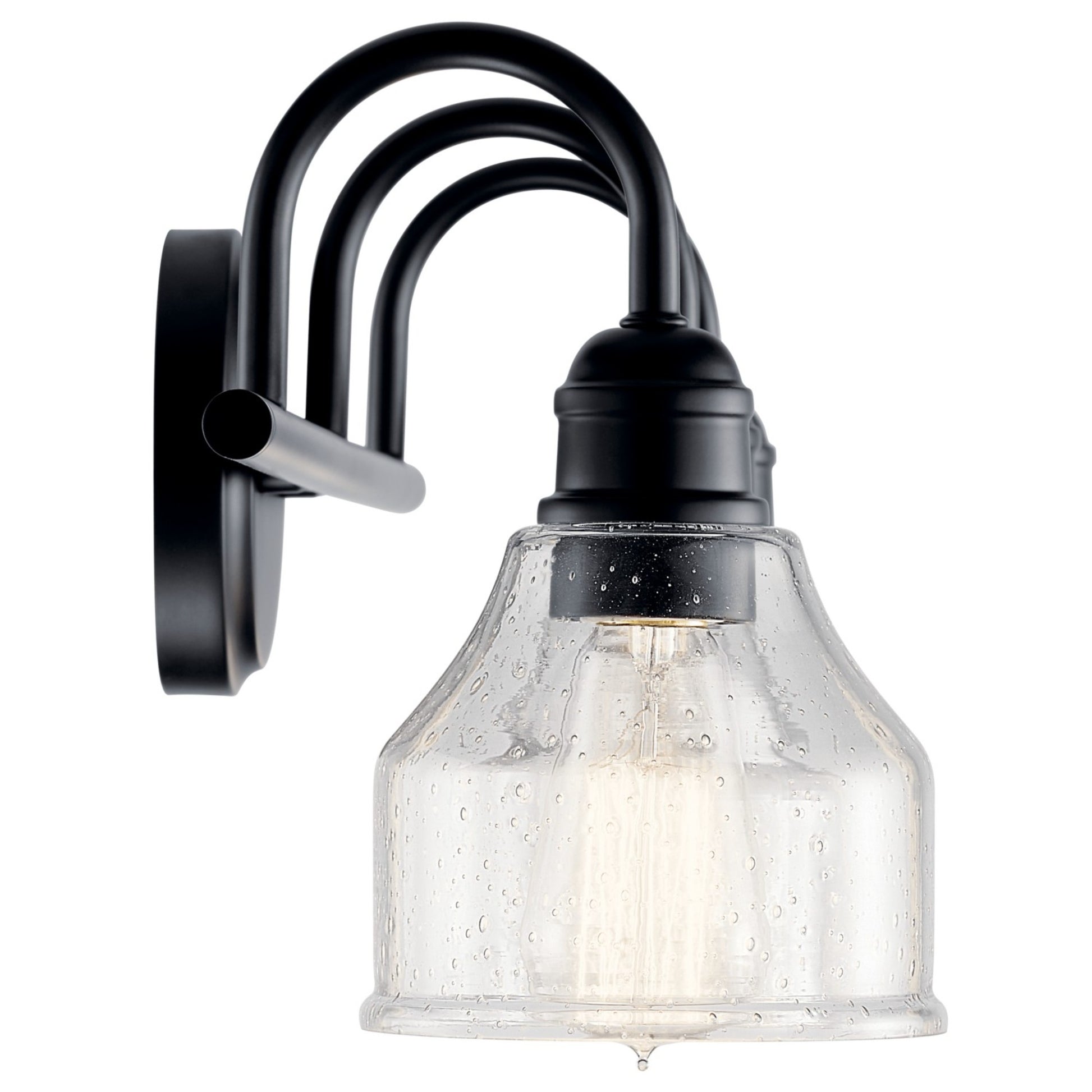 Avery 24" 3-Light Bath Vanity Light, Black Finish - Bees Lighting