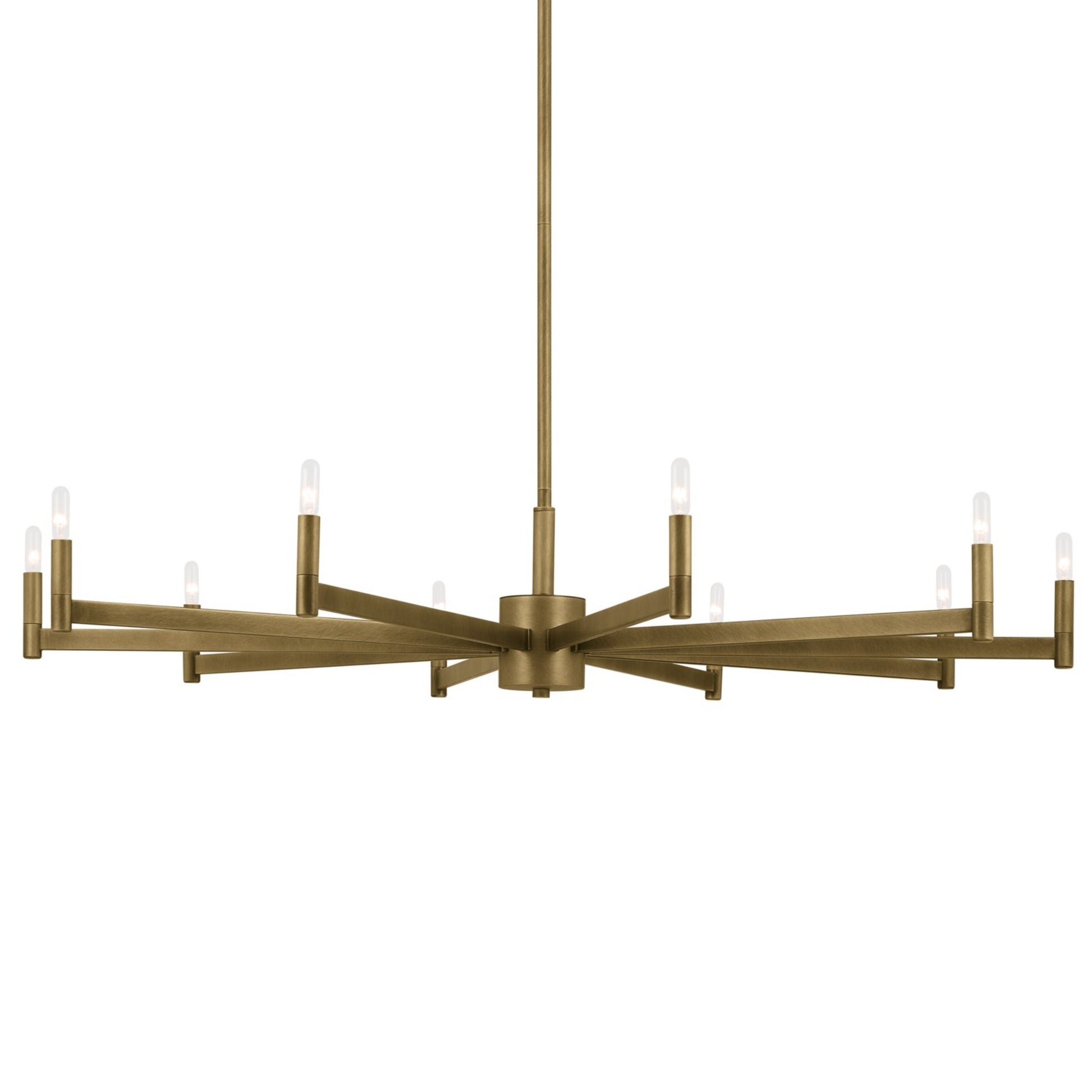 Erzo 48 in. 10 Lights Chandelier Brass Finish - Bees Lighting