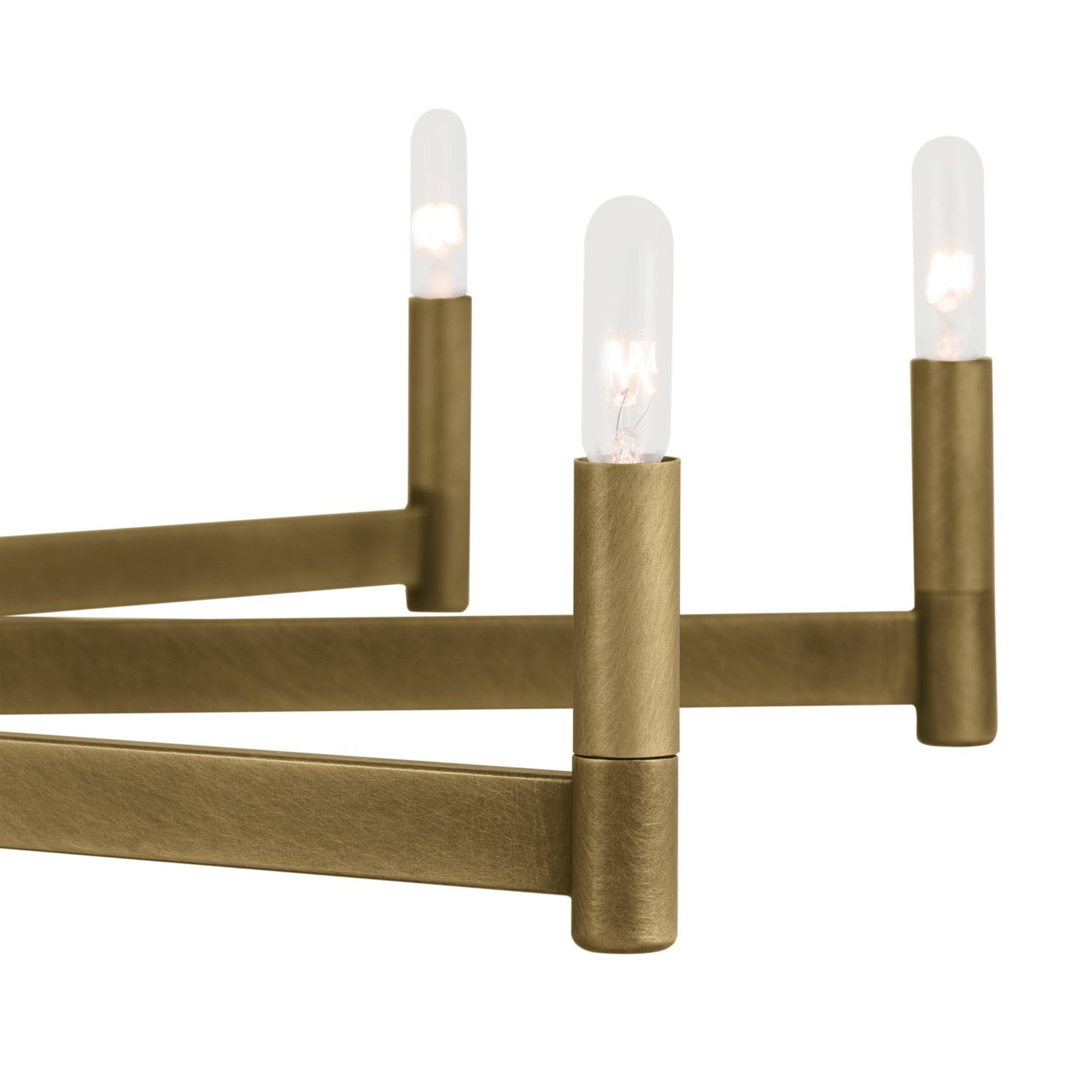Erzo 48 in. 10 Lights Chandelier Brass Finish - Bees Lighting