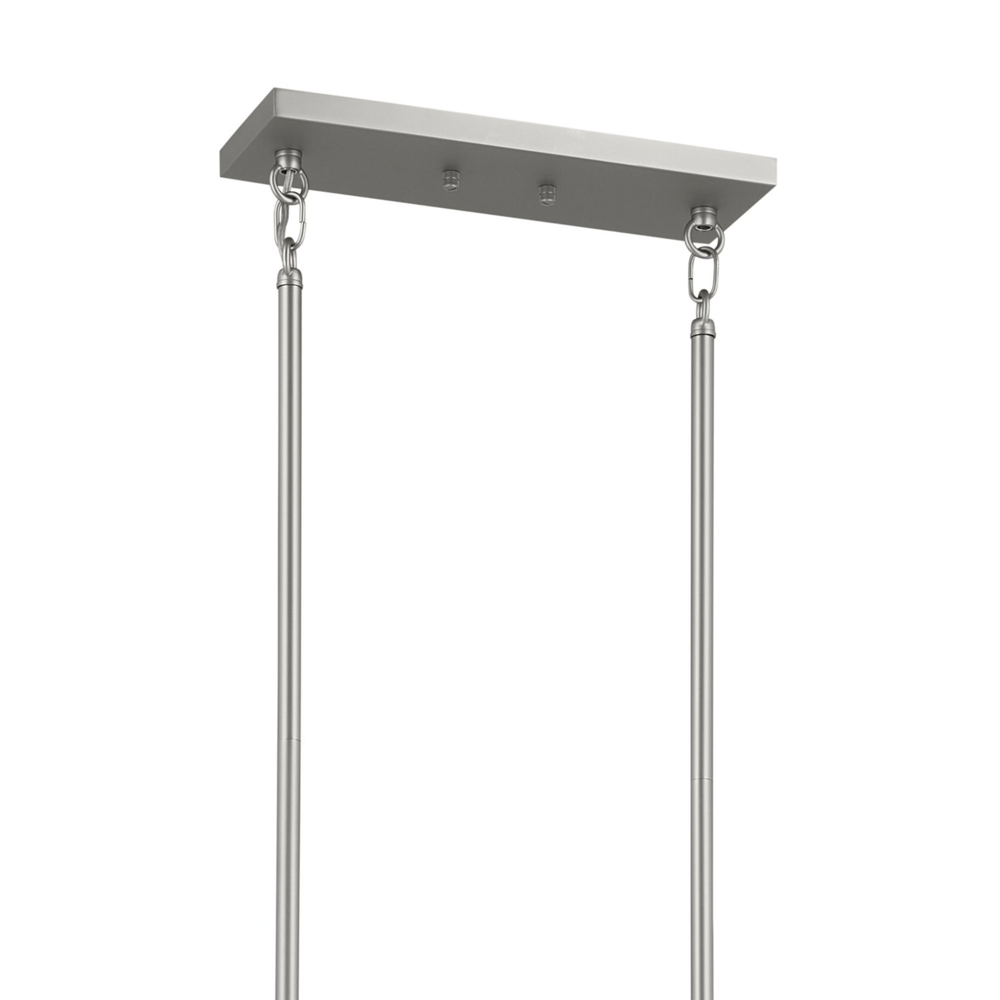 Erzo 50" 10-Light Linear Chandelier, Satin Nickel Finish - Bees Lighting
