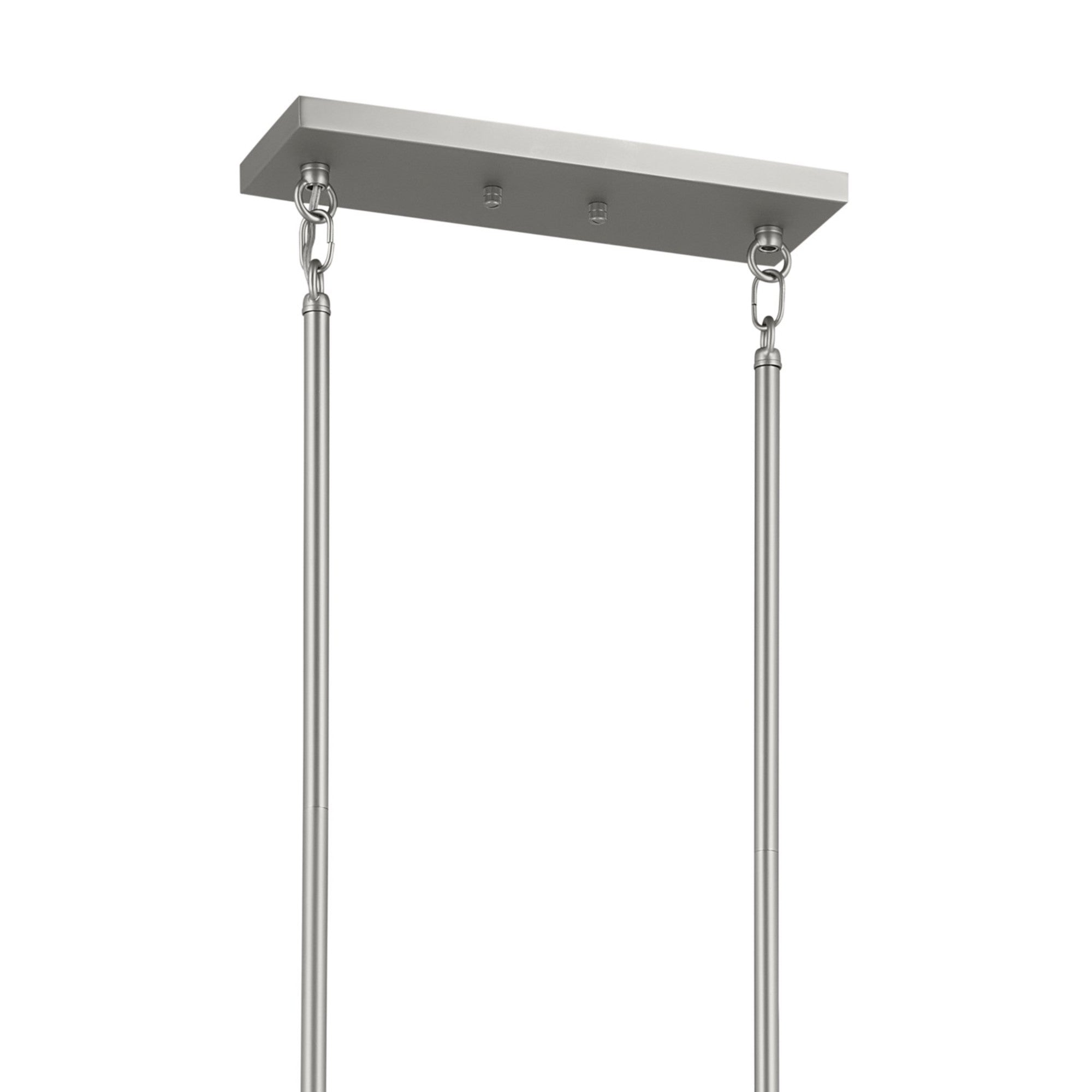 Erzo 50" 10-Light Linear Chandelier, Satin Nickel Finish - Bees Lighting