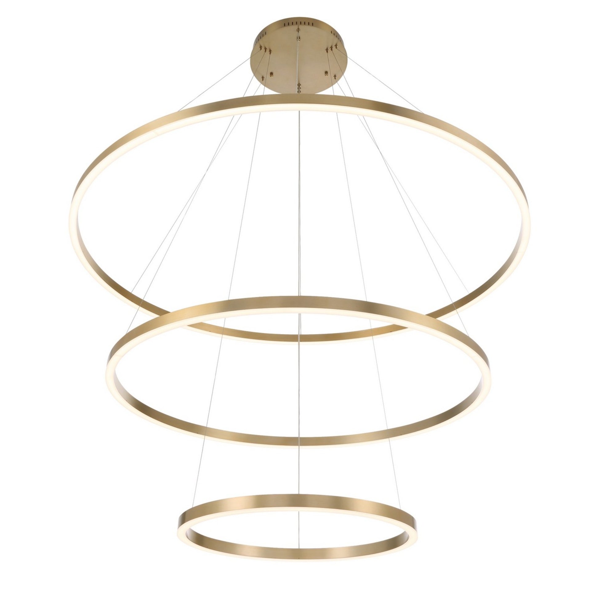Spunto 3-Tiers 62" LED Grand Chandelier, Gold Finish - Bees Lighting
