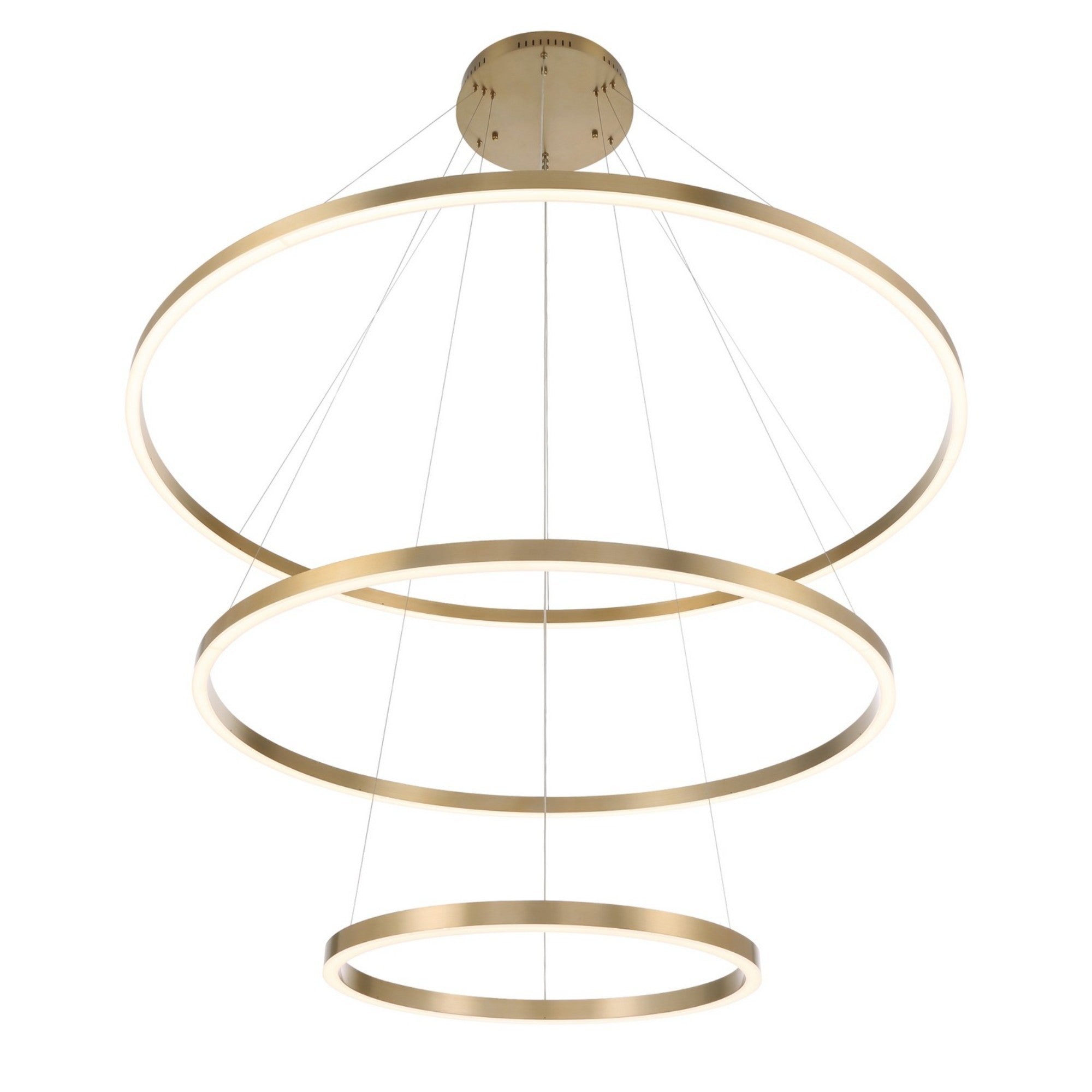 Spunto 3-Tiers 62" LED Grand Chandelier, Gold Finish - Bees Lighting