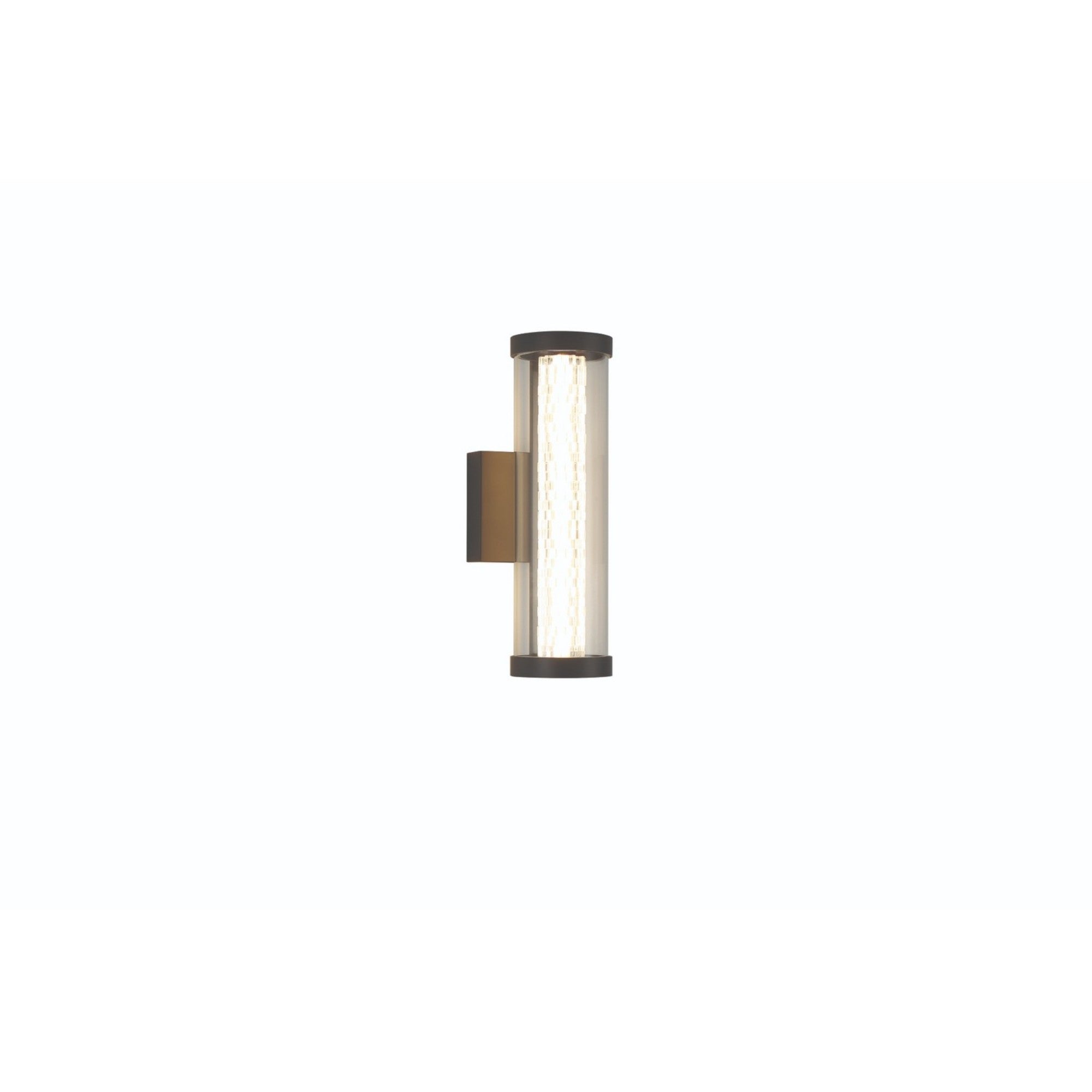 Savron 14" LED Outdoor Wall Sconce, Black Finish - Bees Lighting