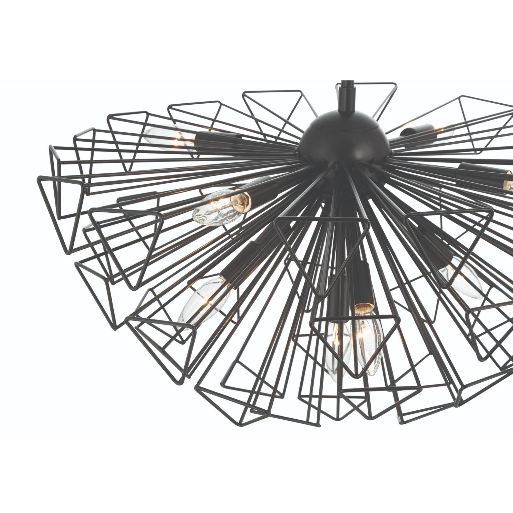 Dendelio 9-Light 30" Chandelier, Black Finish - Bees Lighting