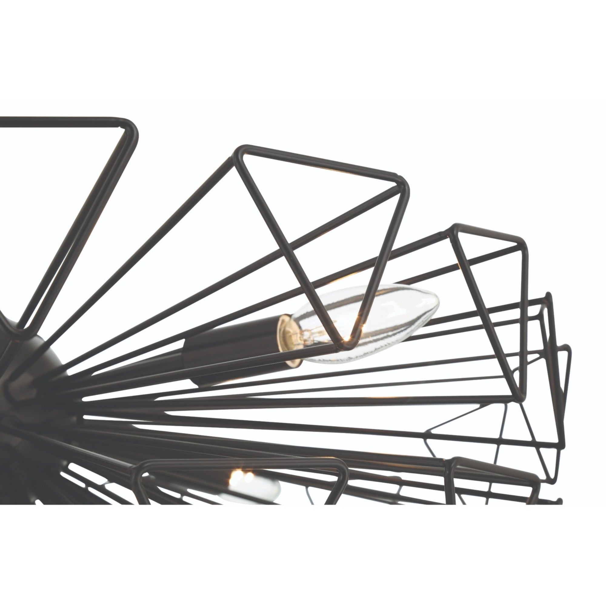 Dendelio 9-Light 30" Chandelier, Black Finish - Bees Lighting