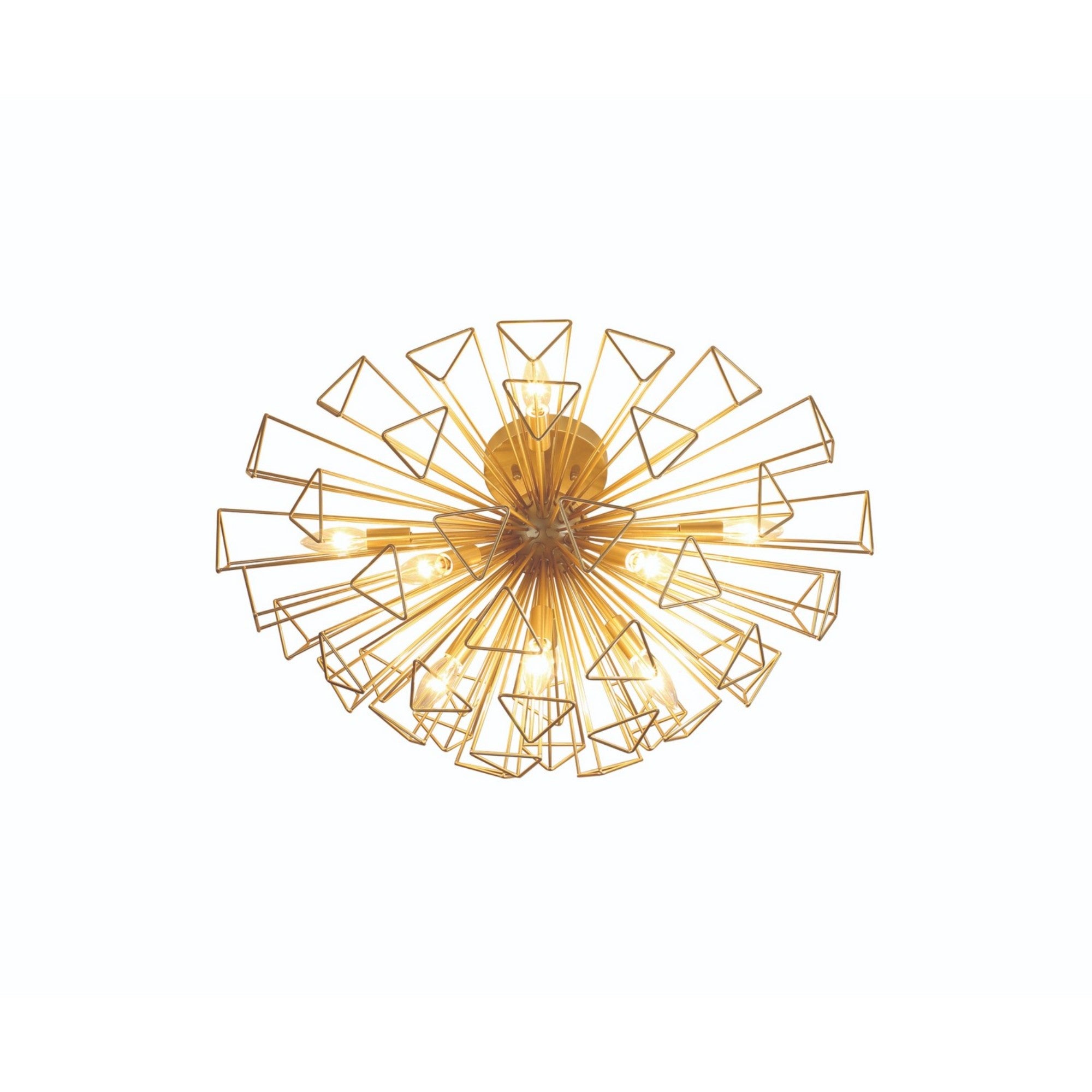 Dendelio 9-Light 30" Chandelier, Gold Finish