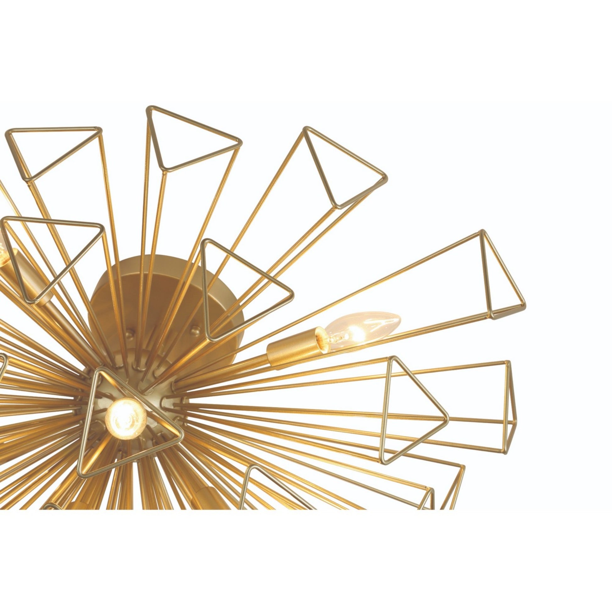 Dendelio 9-Light 30" Chandelier, Gold Finish - Bees Lighting