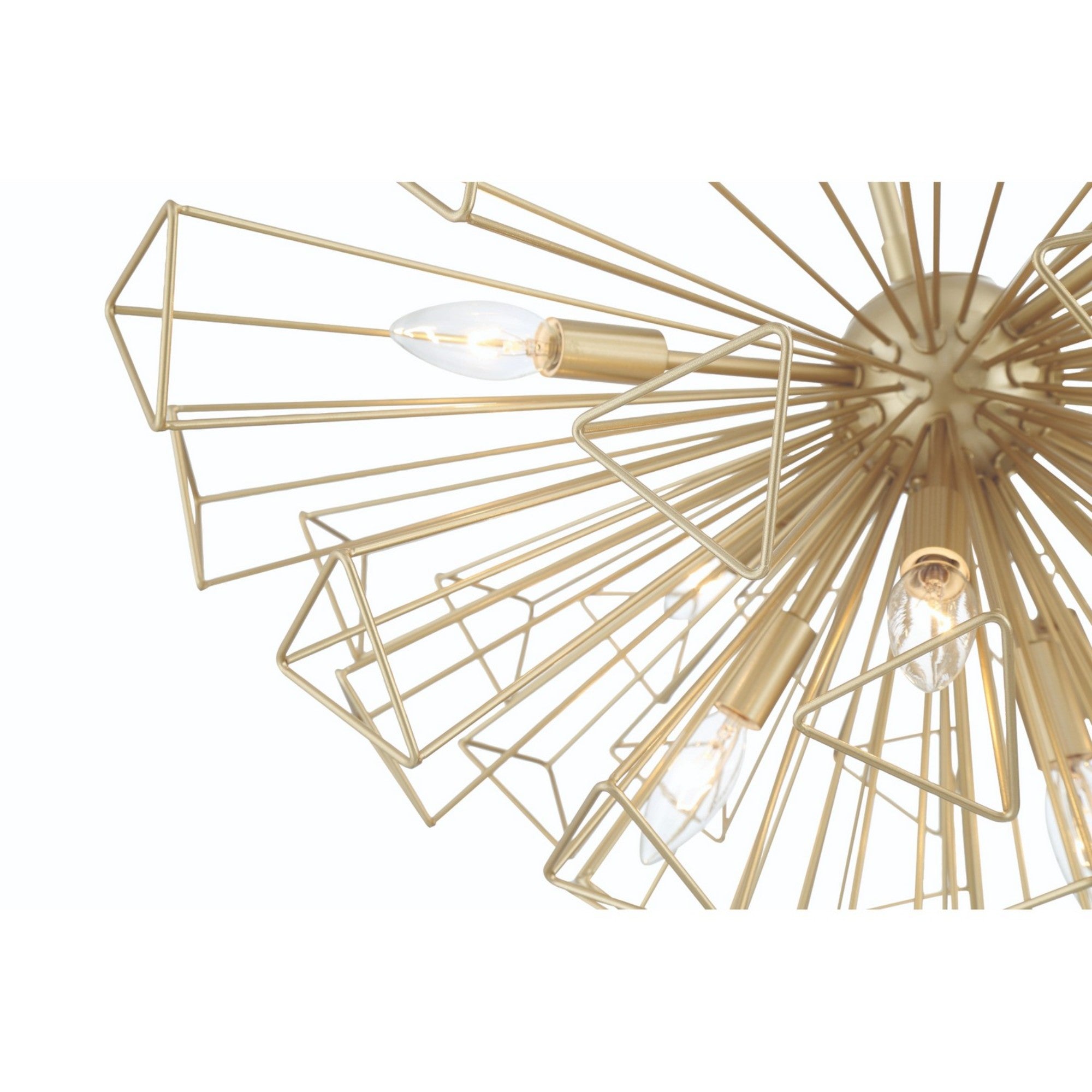 Dendelio 9-Light 30" Chandelier, Gold Finish - Bees Lighting