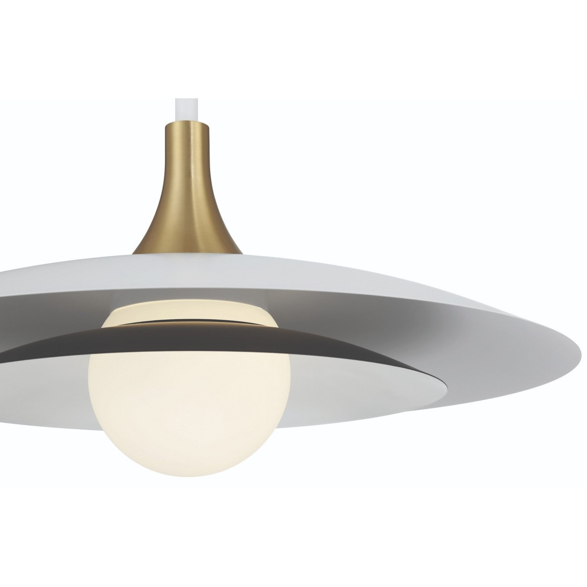 Welsh 24" LED Pendant, White Finish - Bees Lighting