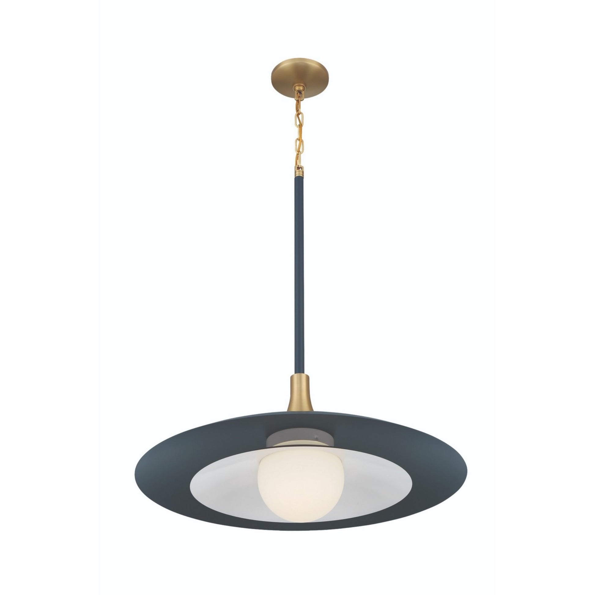 Welsh 24" LED Pendant, Blue Finish - Bees Lighting
