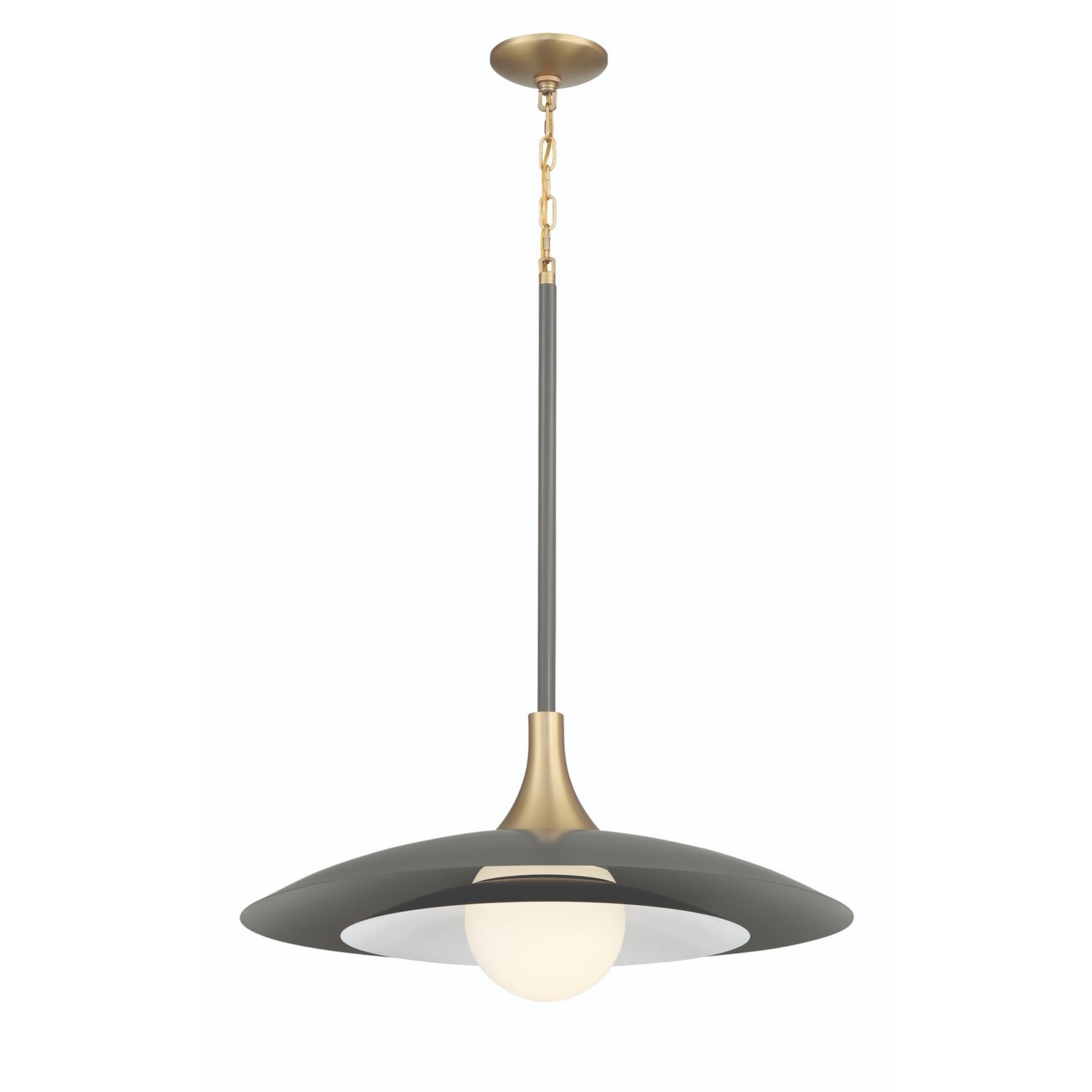 Welsh 24" LED Pendant, Grey Finish - Bees Lighting
