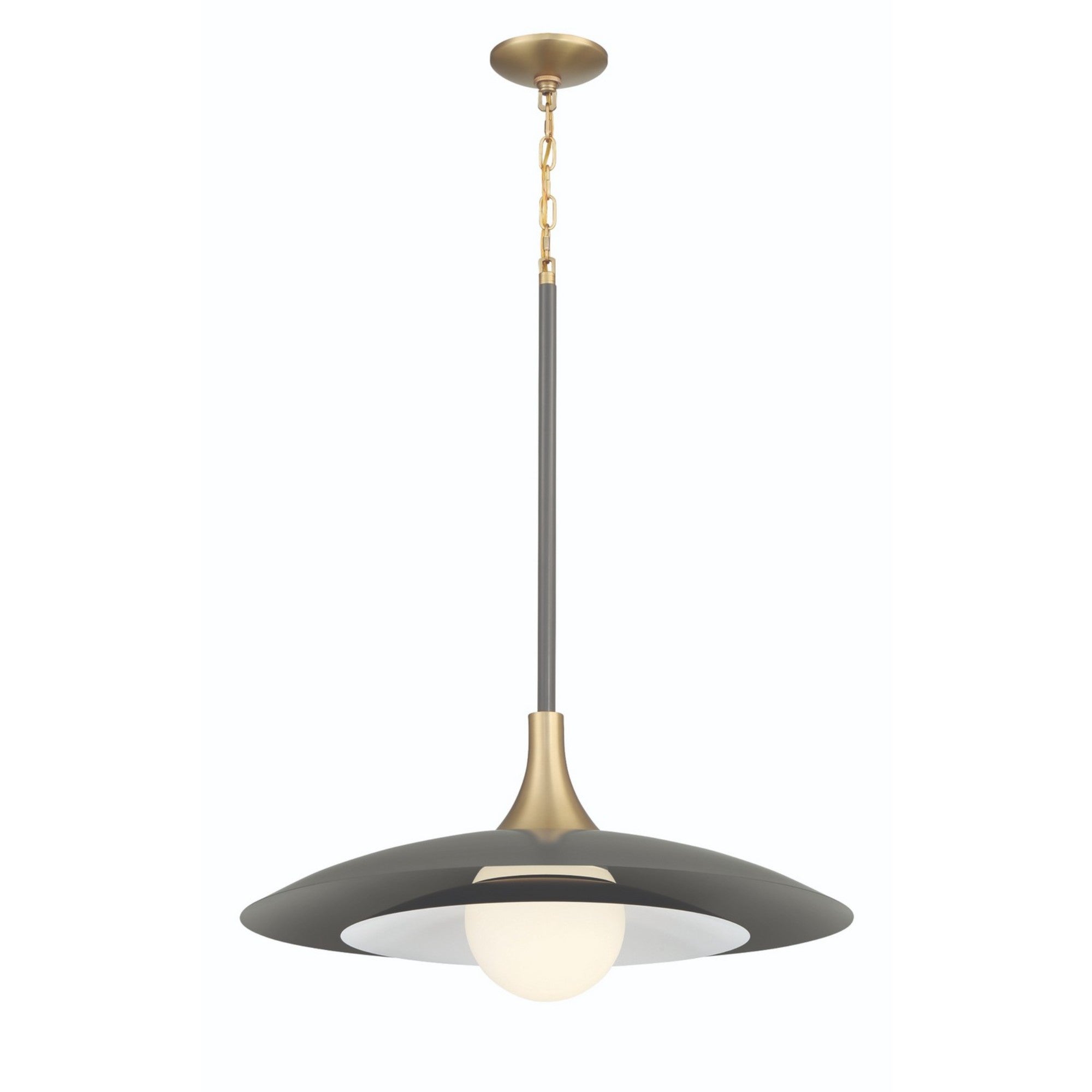 Welsh 24" LED Pendant, Grey Finish - Bees Lighting