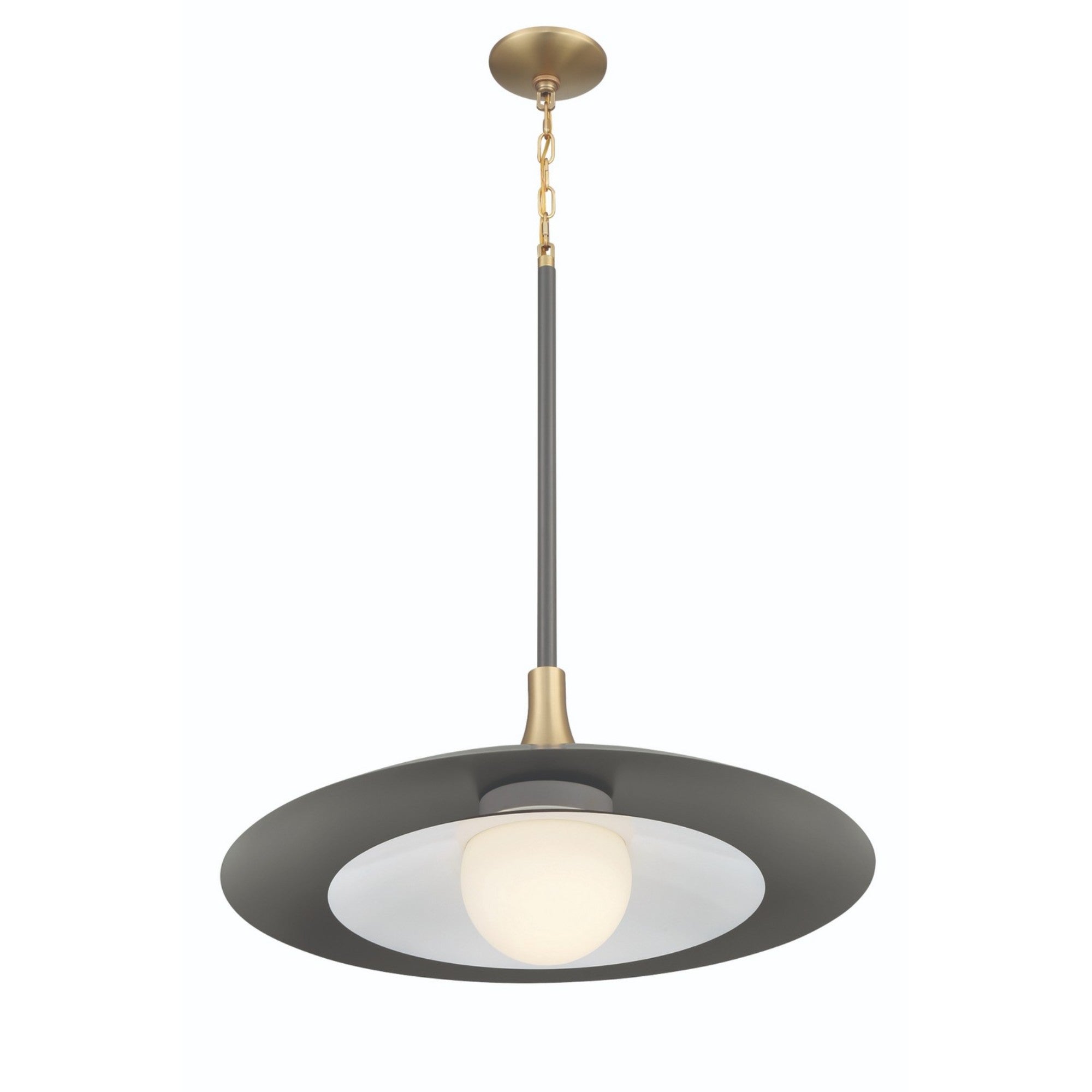 Welsh 24" LED Pendant, Grey Finish - Bees Lighting