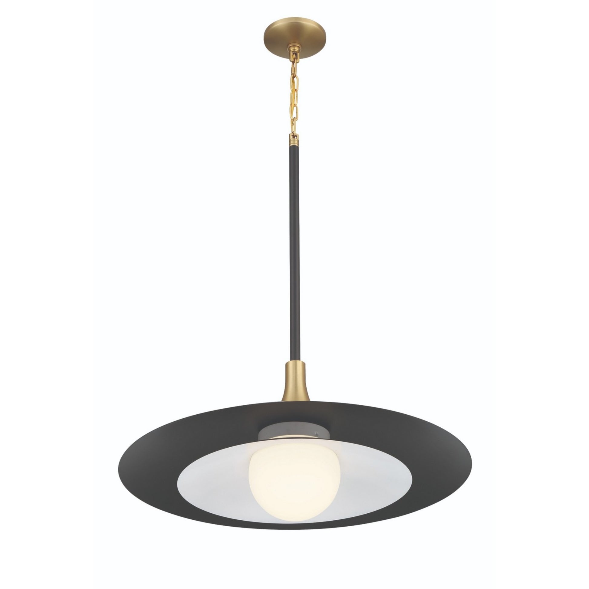Welsh 24" LED Pendant, Black Finish - Bees Lighting