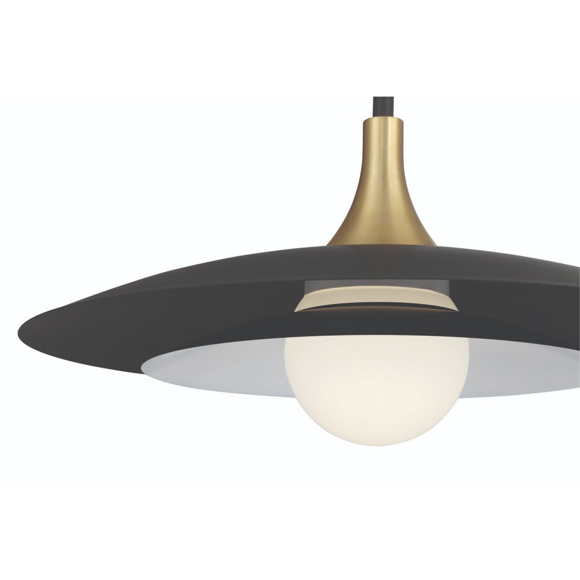 Welsh 24" LED Pendant, Black Finish - Bees Lighting