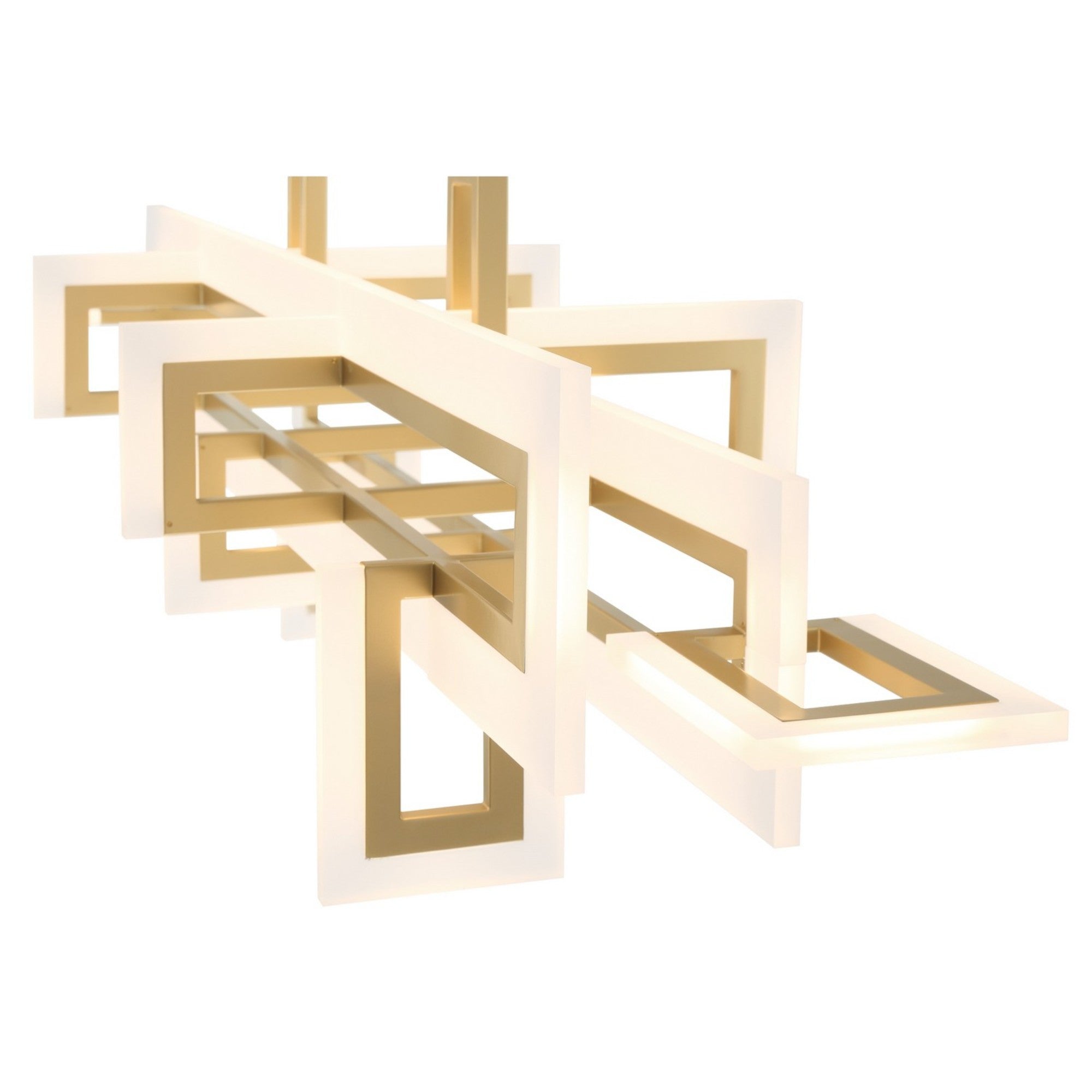 Inizio 55" LED Linear Chandelier, Gold Finish - Bees Lighting