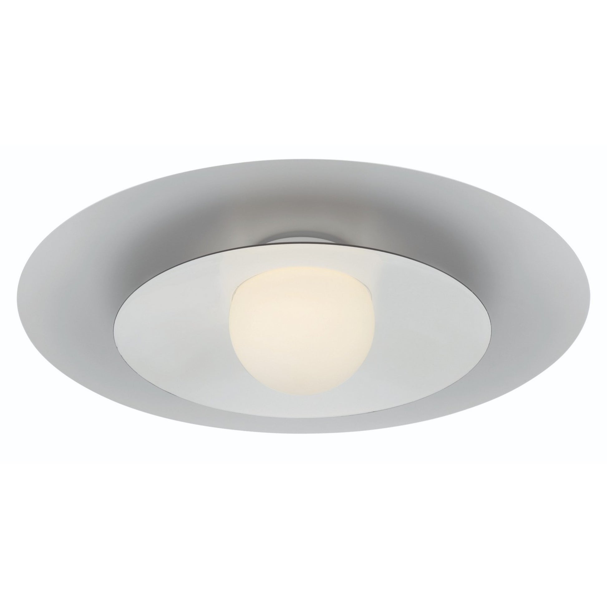 Welsh 18" LED Semi-Flush Mount, White Finish - Bees Lighting
