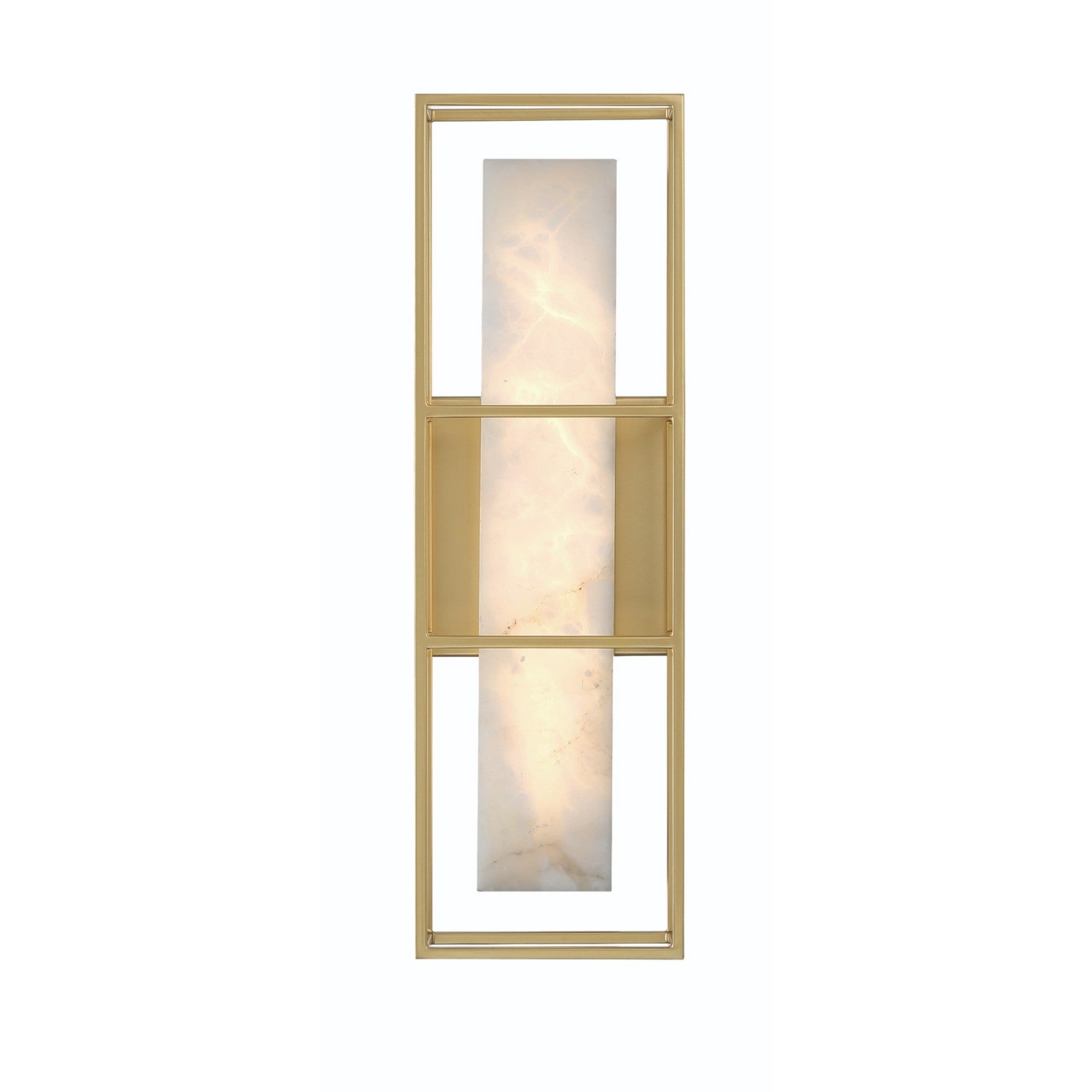 Blakley 16" LED Outdoor Wall Sconce, Gold Finish - Bees Lighting