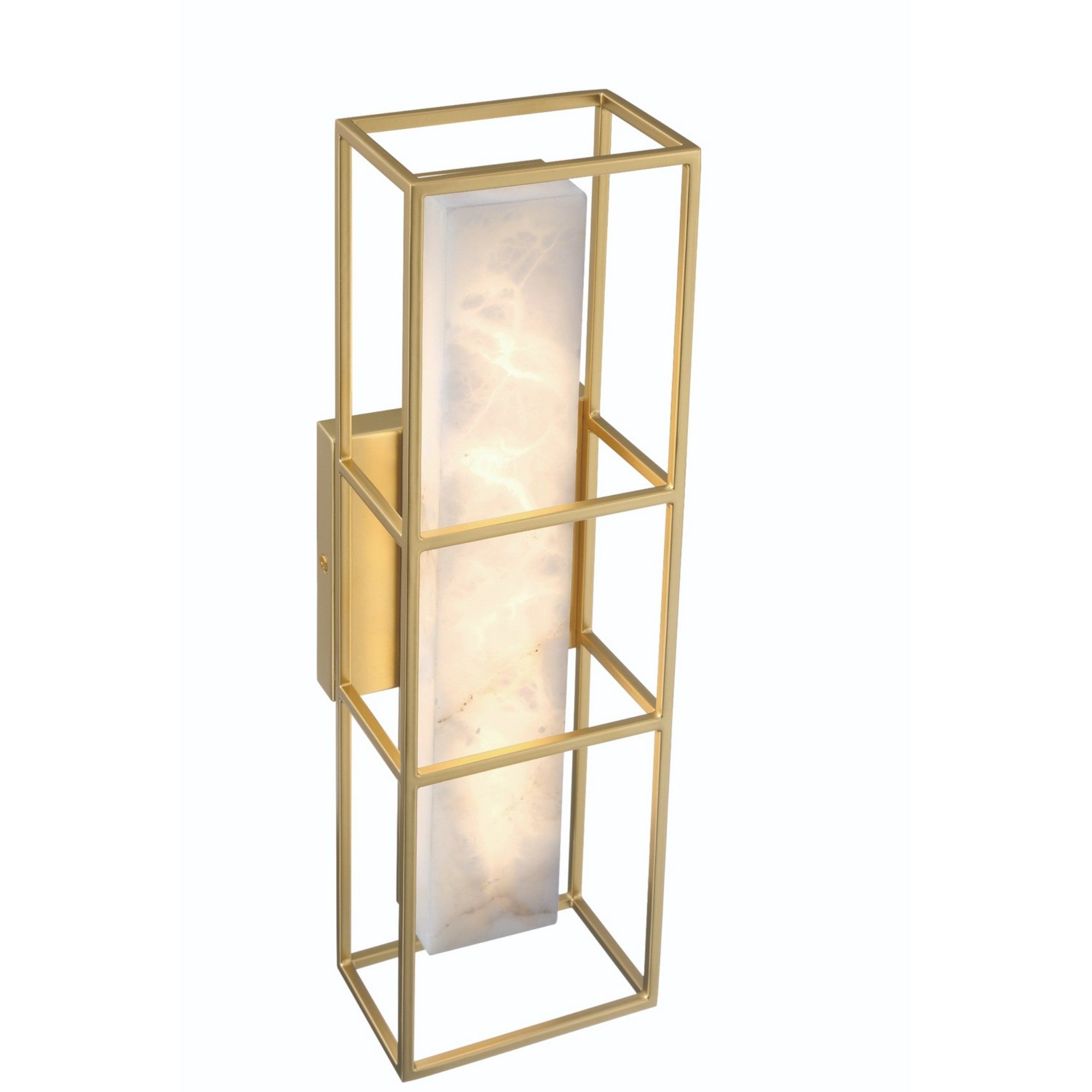 Blakley 16" LED Outdoor Wall Sconce, Gold Finish - Bees Lighting