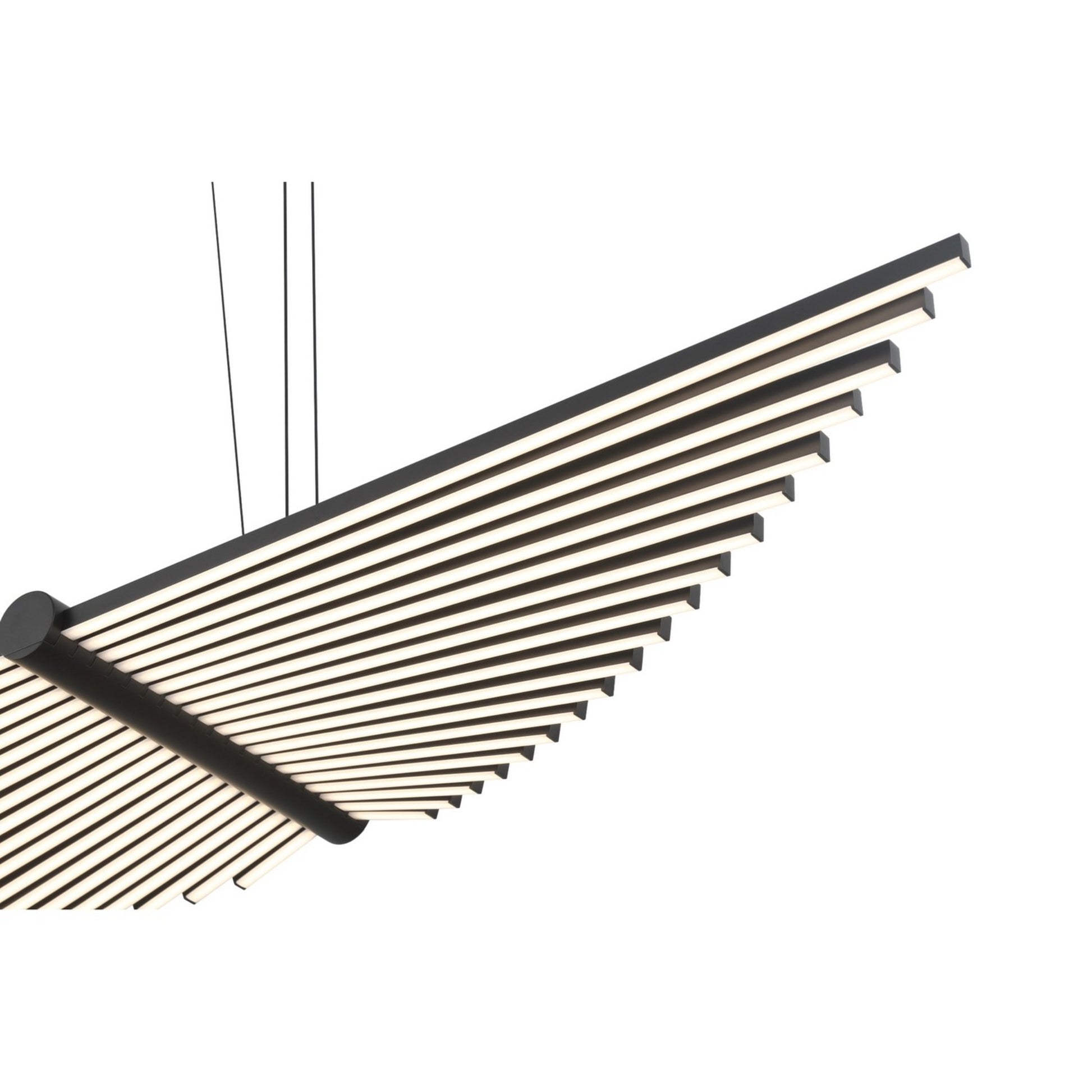 Seraph 39" LED Chandelier, Black Finish - Bees Lighting