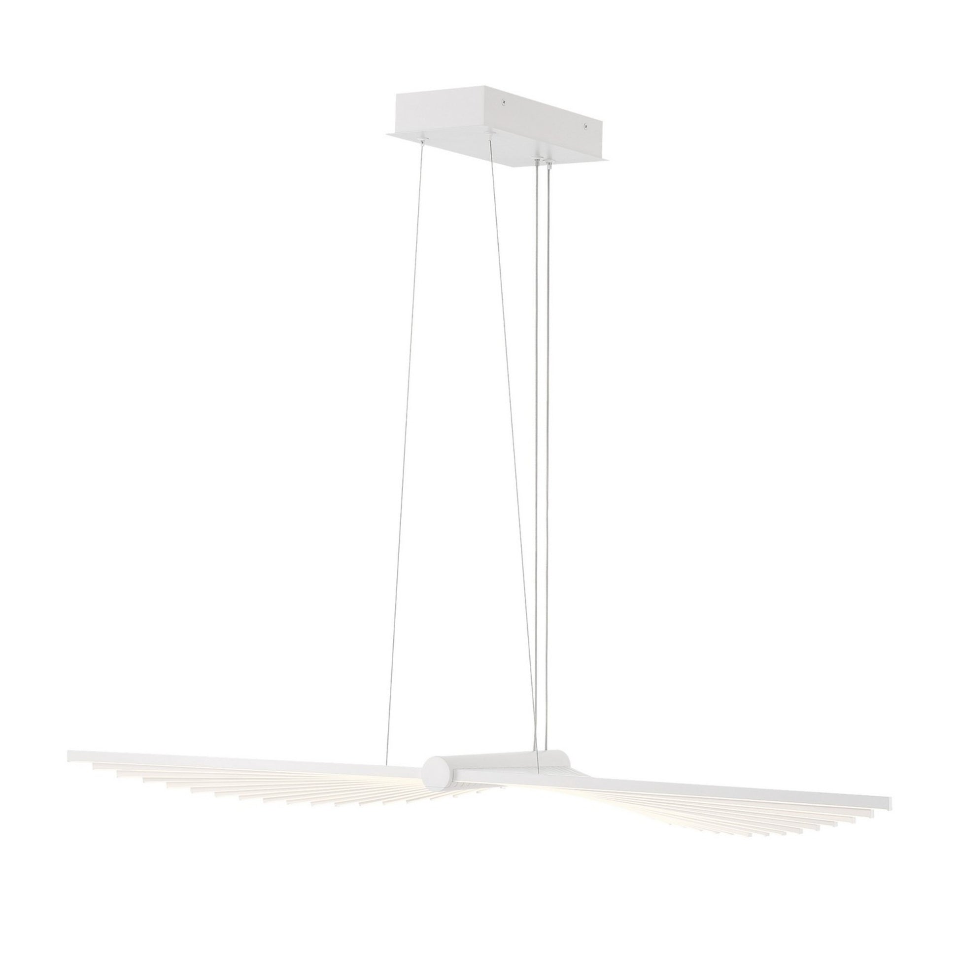 Seraph 39" LED Chandelier, White Finish - Bees Lighting