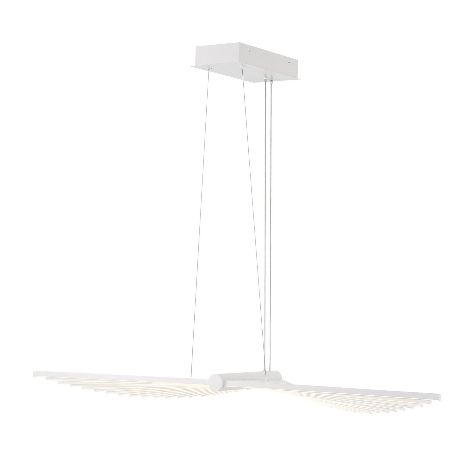 Seraph 39" LED Chandelier, White Finish - Bees Lighting