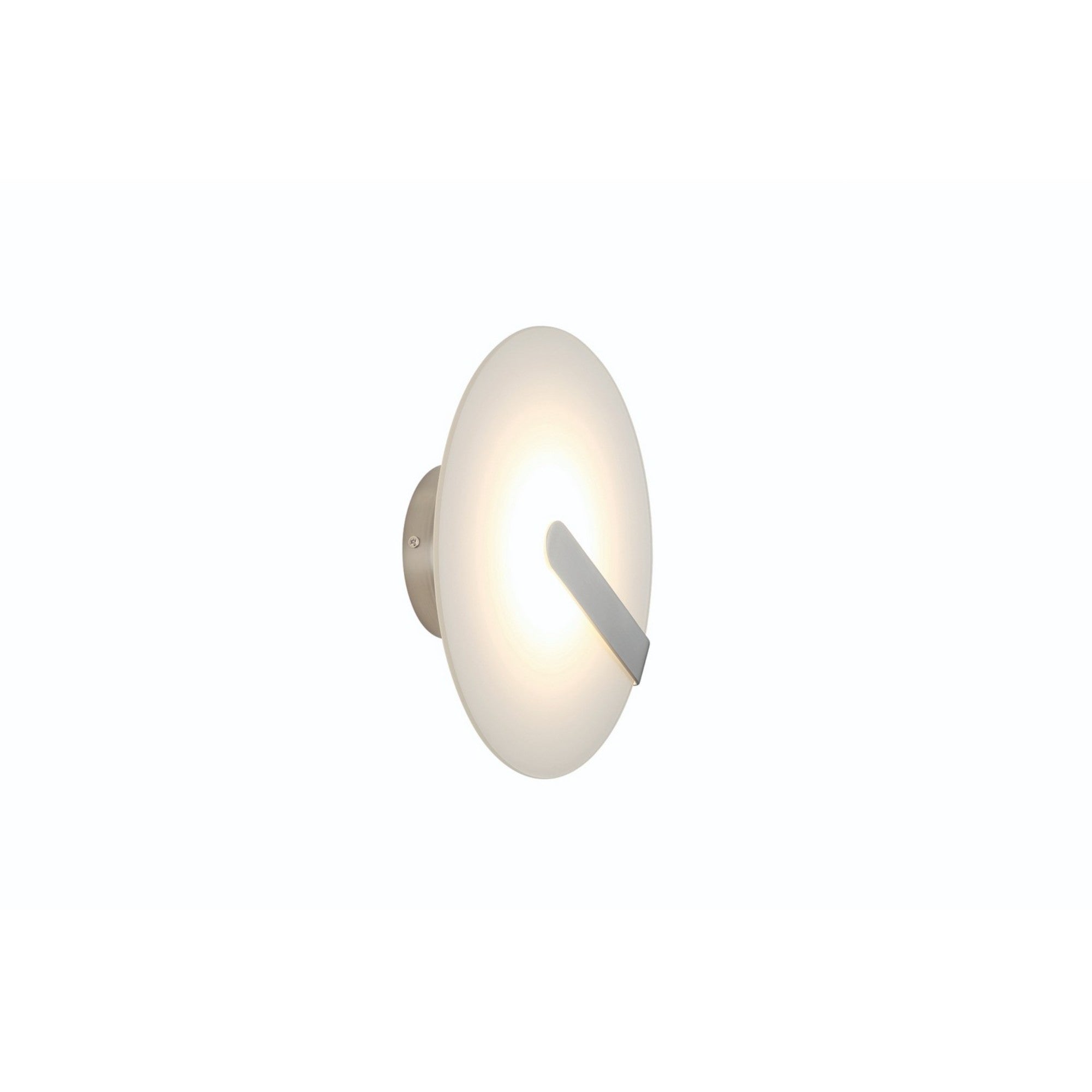 Nuvola 12" LED Semi-Flush Mount, Satin Nickel Finish - Bees Lighting