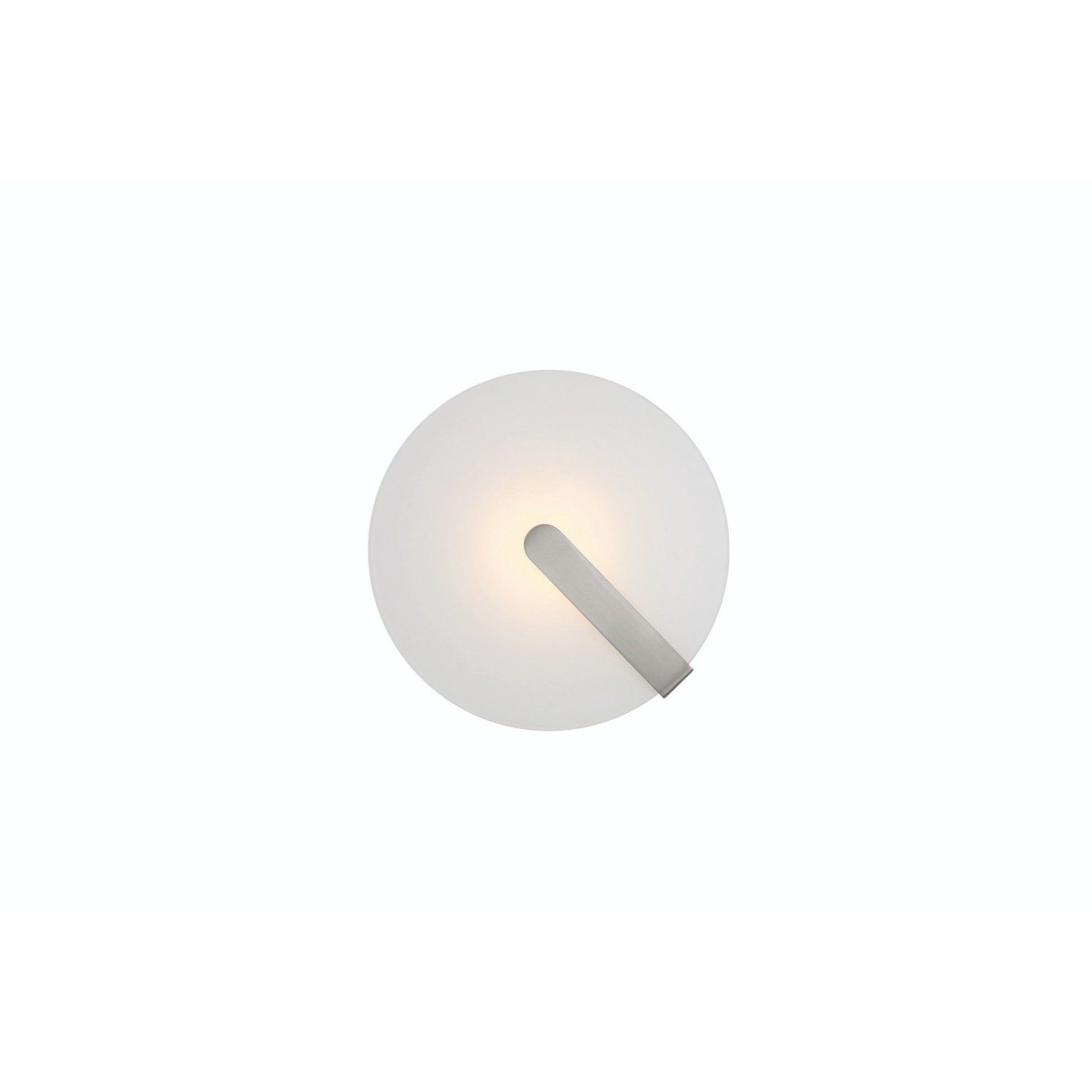Nuvola 12" LED Semi-Flush Mount, Satin Nickel Finish - Bees Lighting