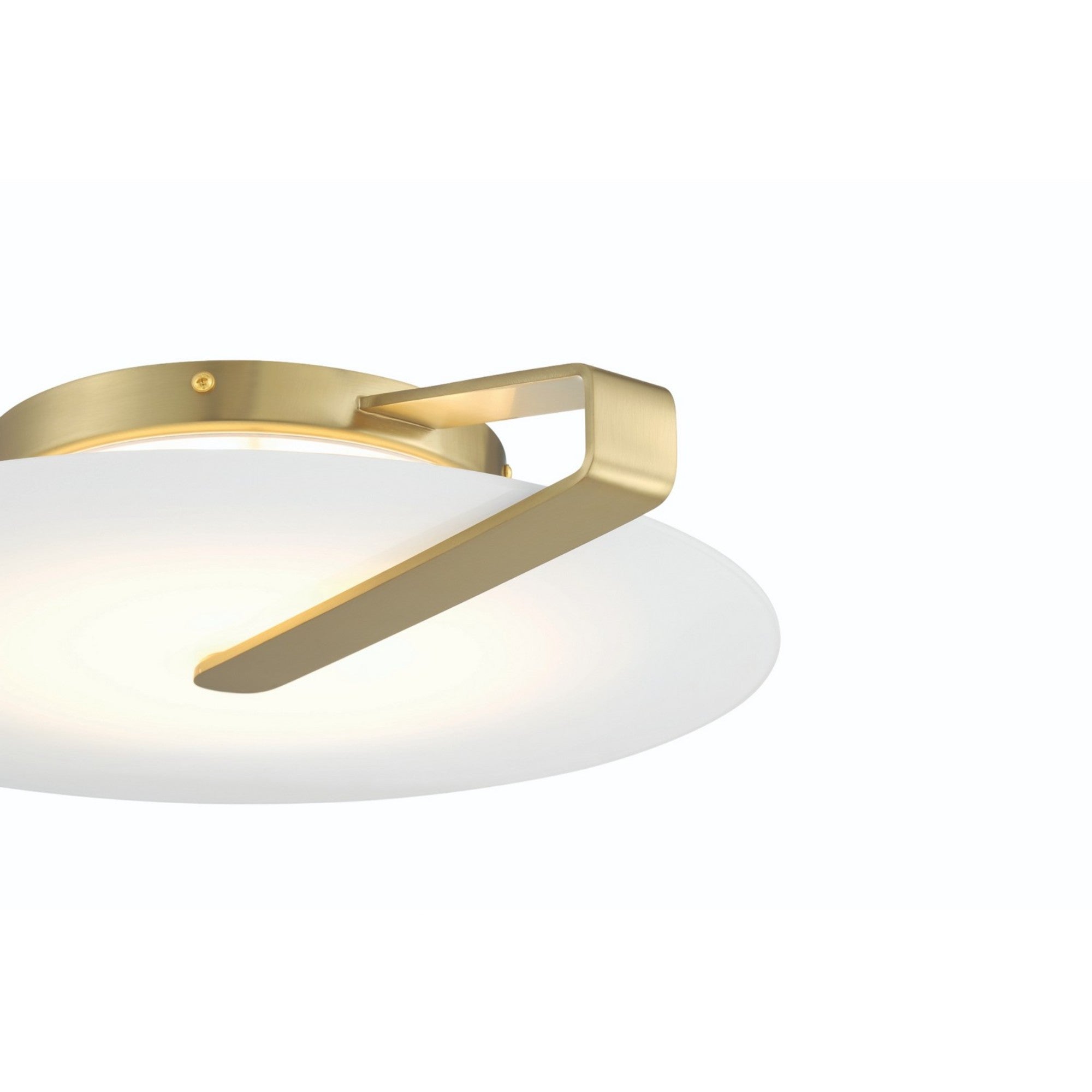 Nuvola 17" LED Semi-Flush Mount, Gold Finish - Bees Lighting