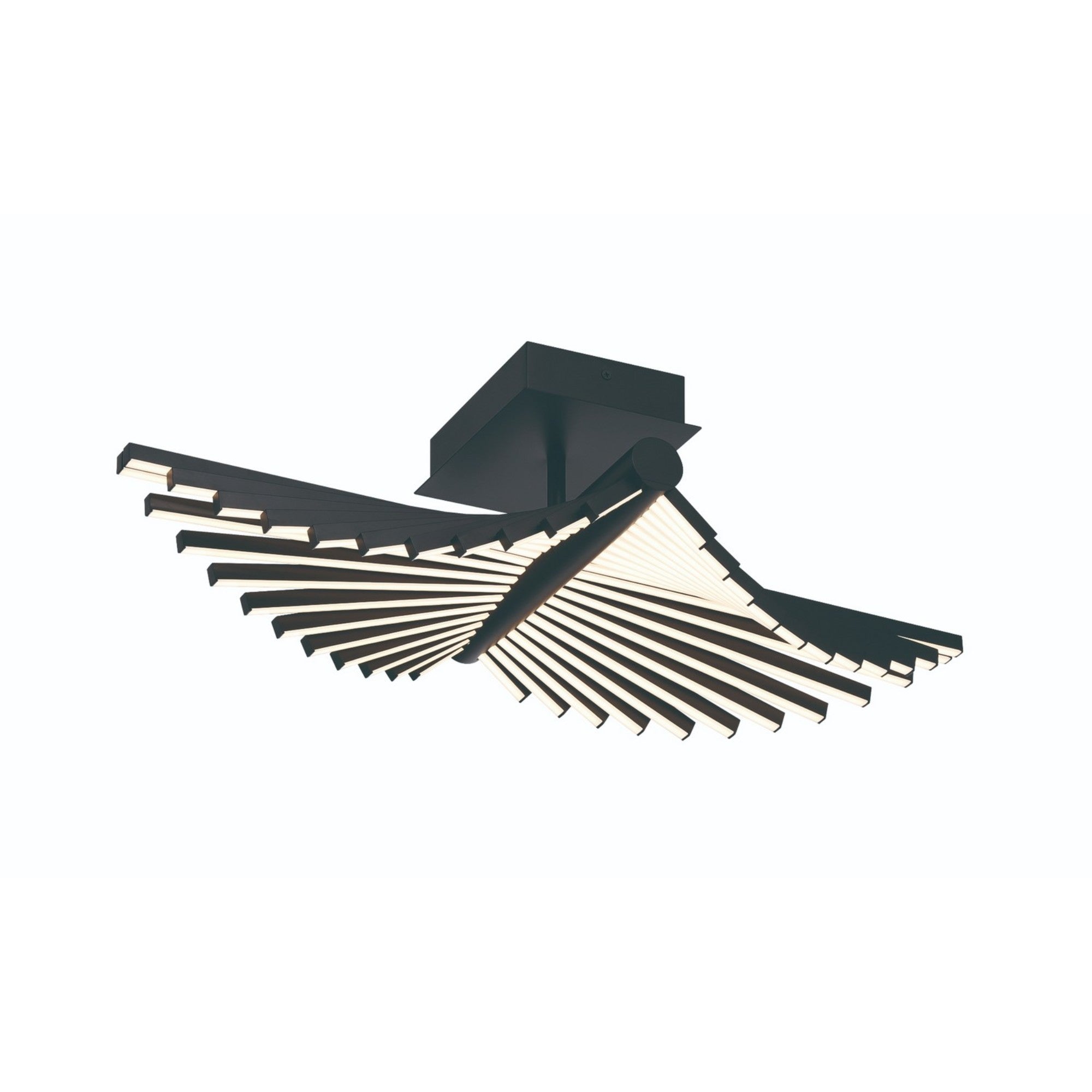 Seraph 25 in. LED Flush Mount Light black Finish