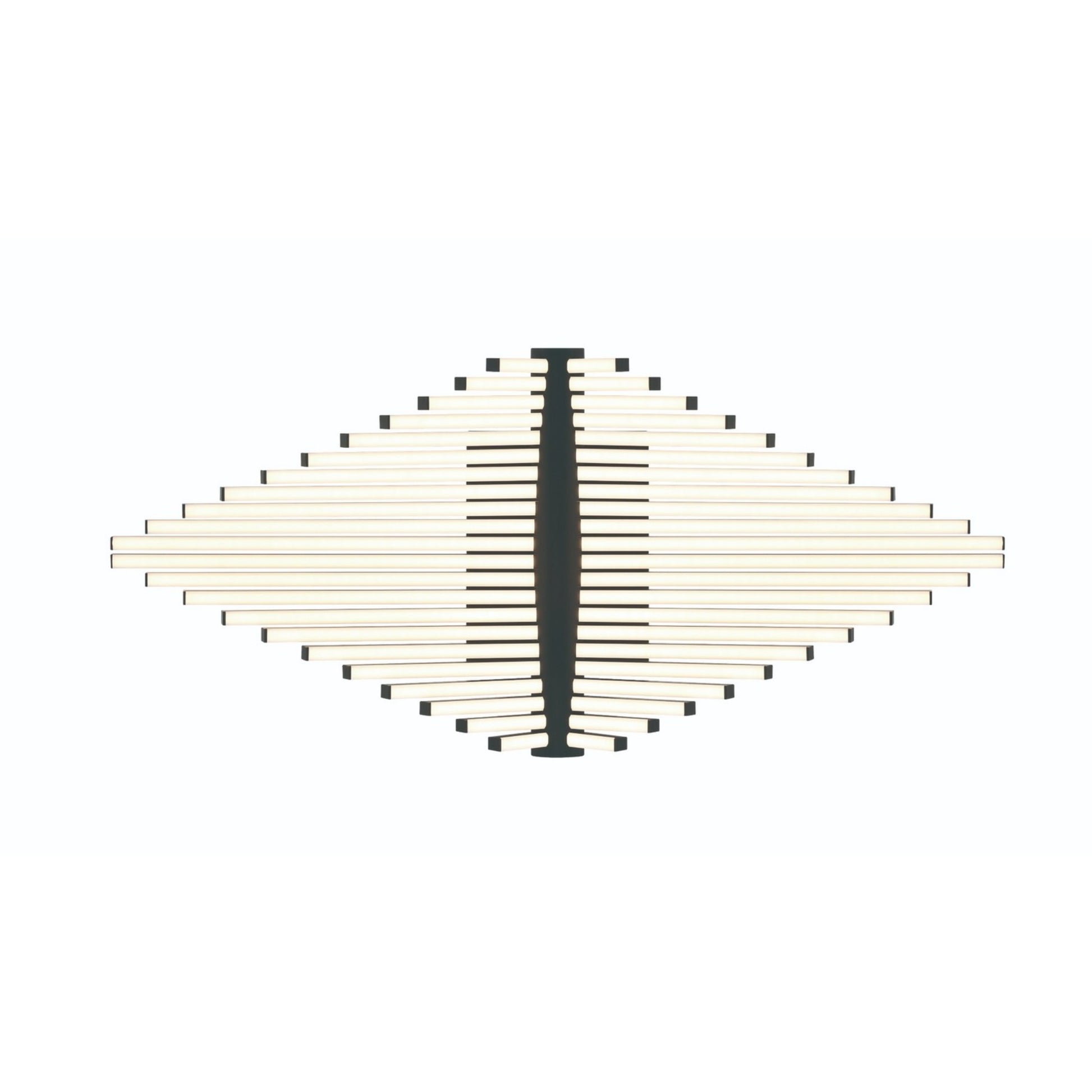 Seraph 25" LED Semi-Flush Mount, Black Finish - Bees Lighting