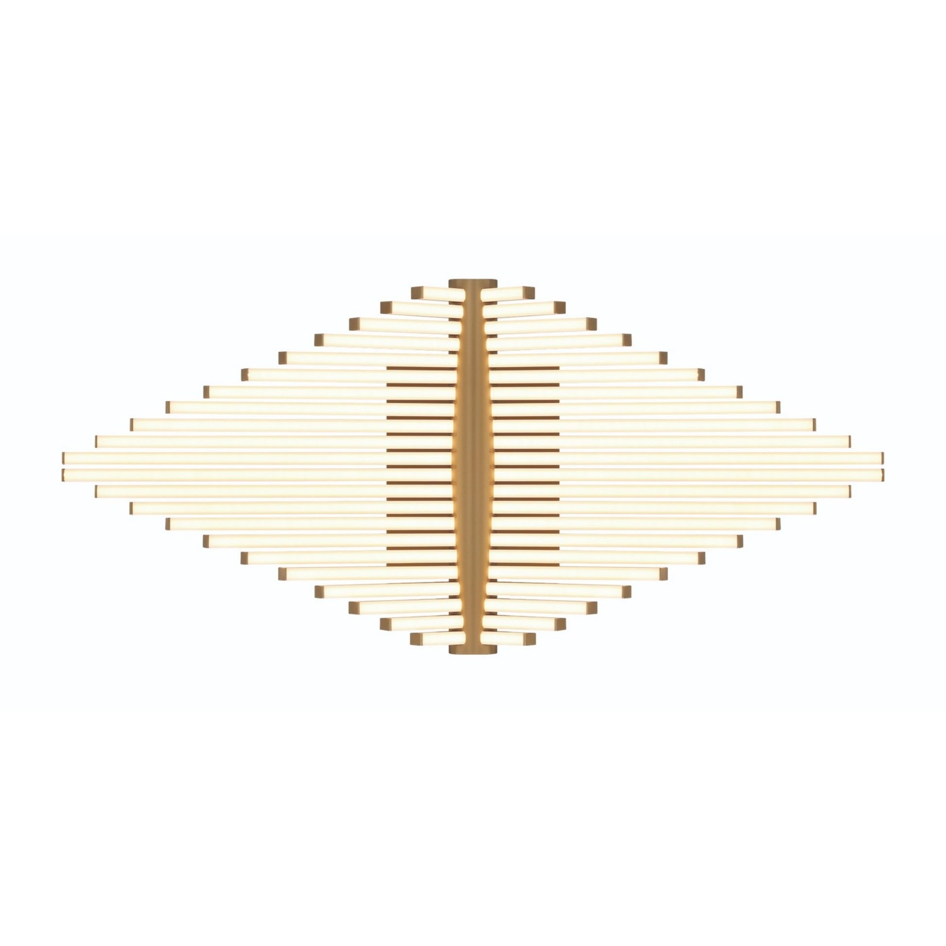 Seraph 25" LED Semi-Flush Mount, Gold Finish - Bees Lighting