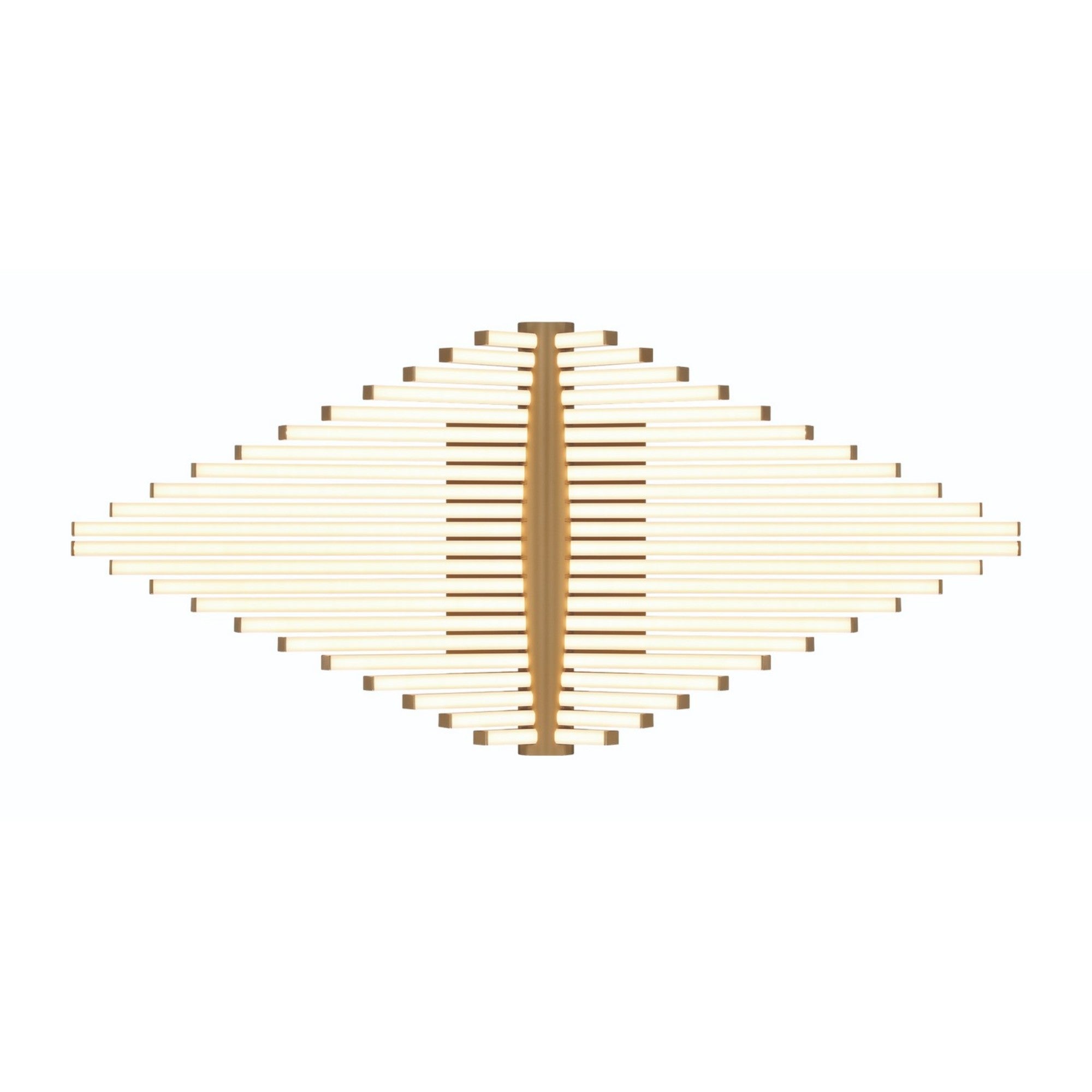 Seraph 25" LED Semi-Flush Mount, Gold Finish - Bees Lighting