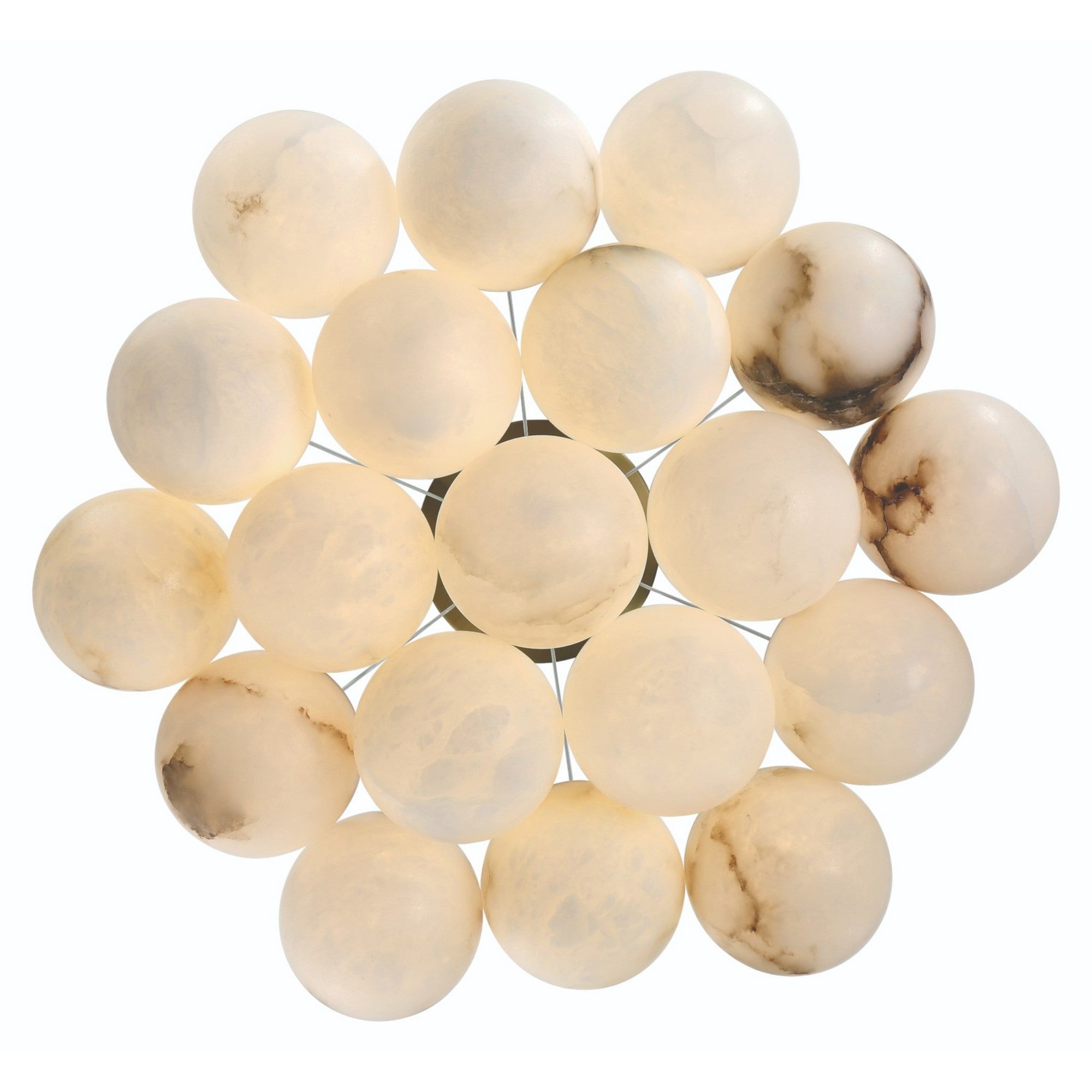 Kepler 19-Light 29" LED Grand Chandelier, Gold Finish - Bees Lighting